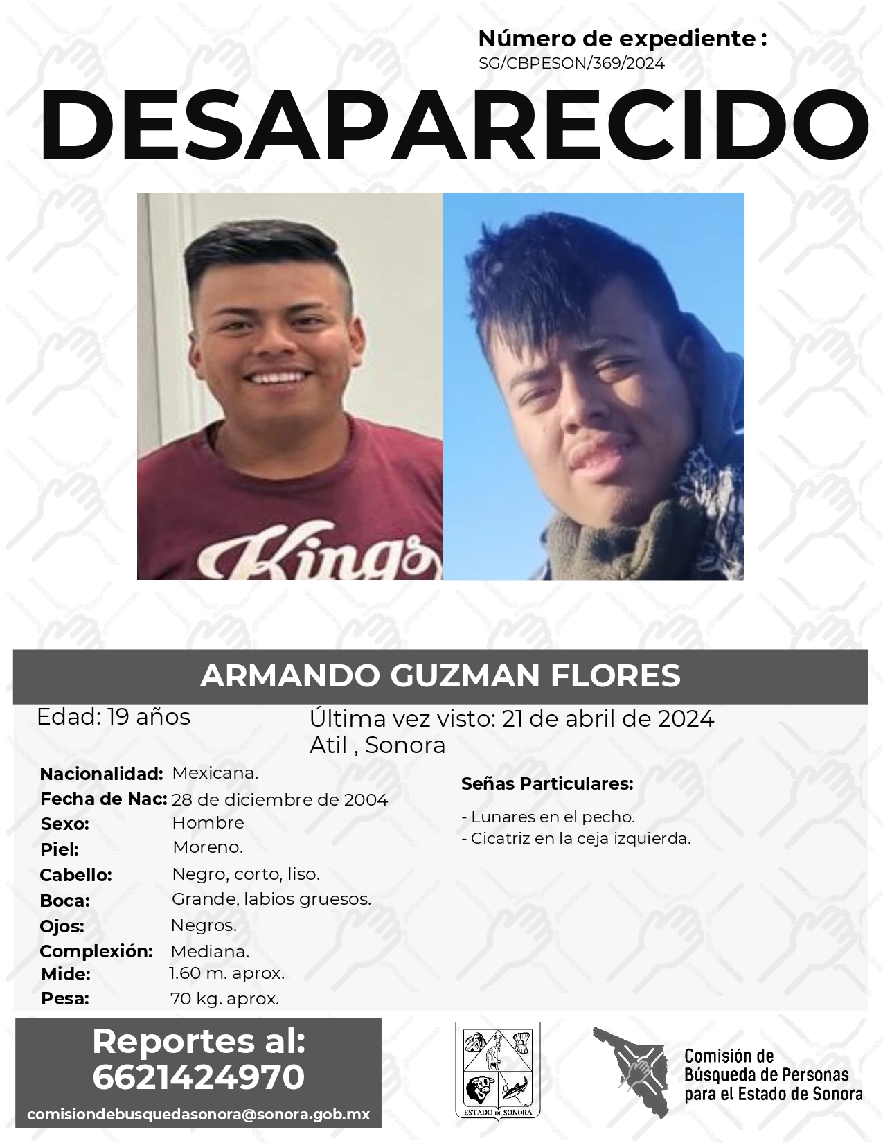 ARMANDO GUZMAN FLORES - DESAPARECIDO