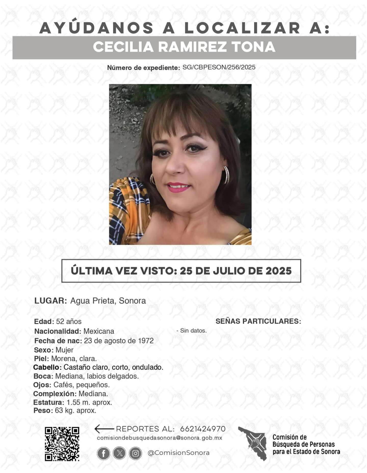 CECILIA RAMIREZ TONA - DESAPARECIDA