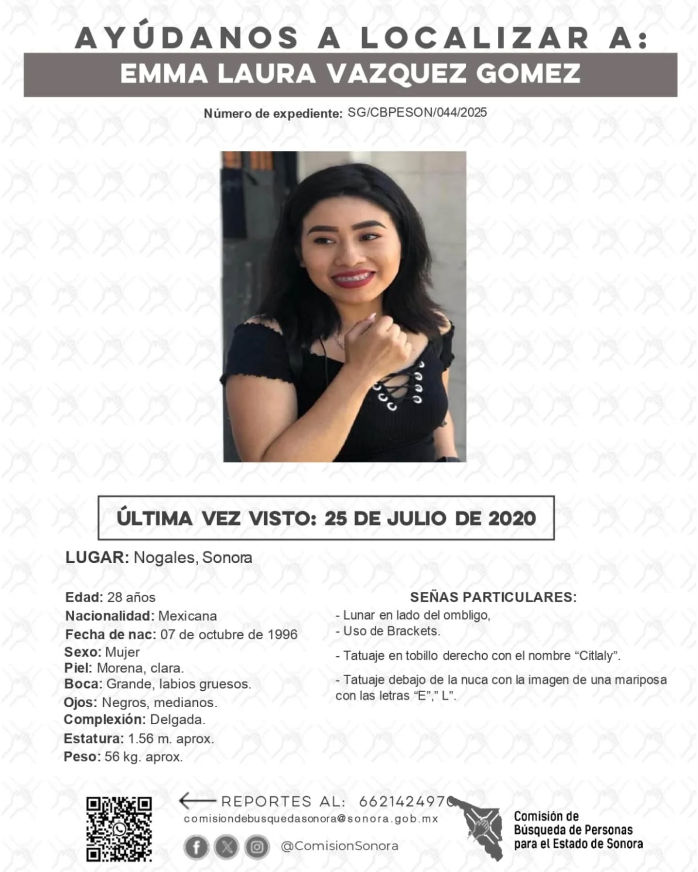 EMMA LAURA VAZQUEZ GOMEZ - DESAPARECIDA