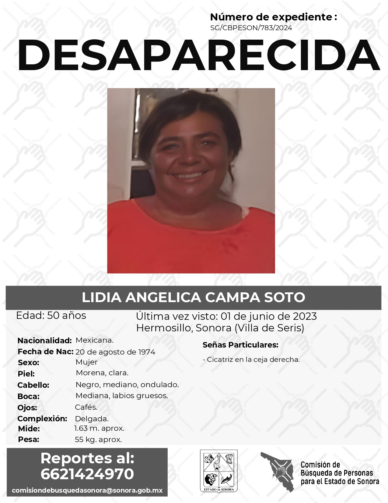 LIDIA ANGELICA CAMPA SOTO - DESAPARECIDA
