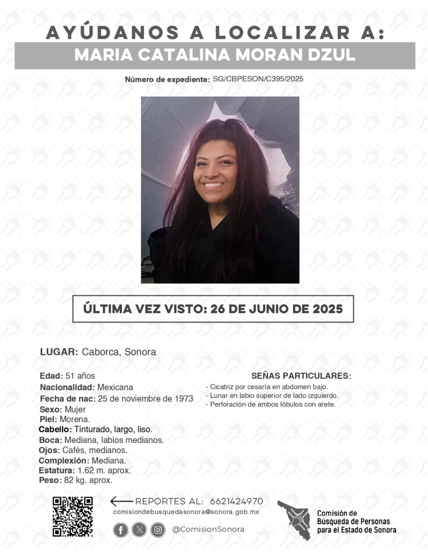 MARIA CATALINA MORAN DZUL - DESAPARECIDA