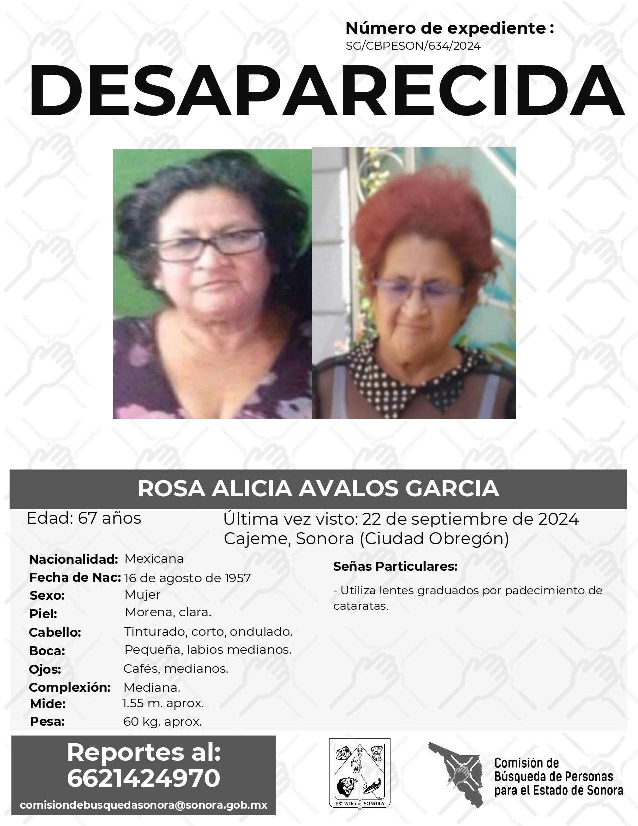 ROSA ALICIA AVALOS GARCIA - DESAPARECIDA