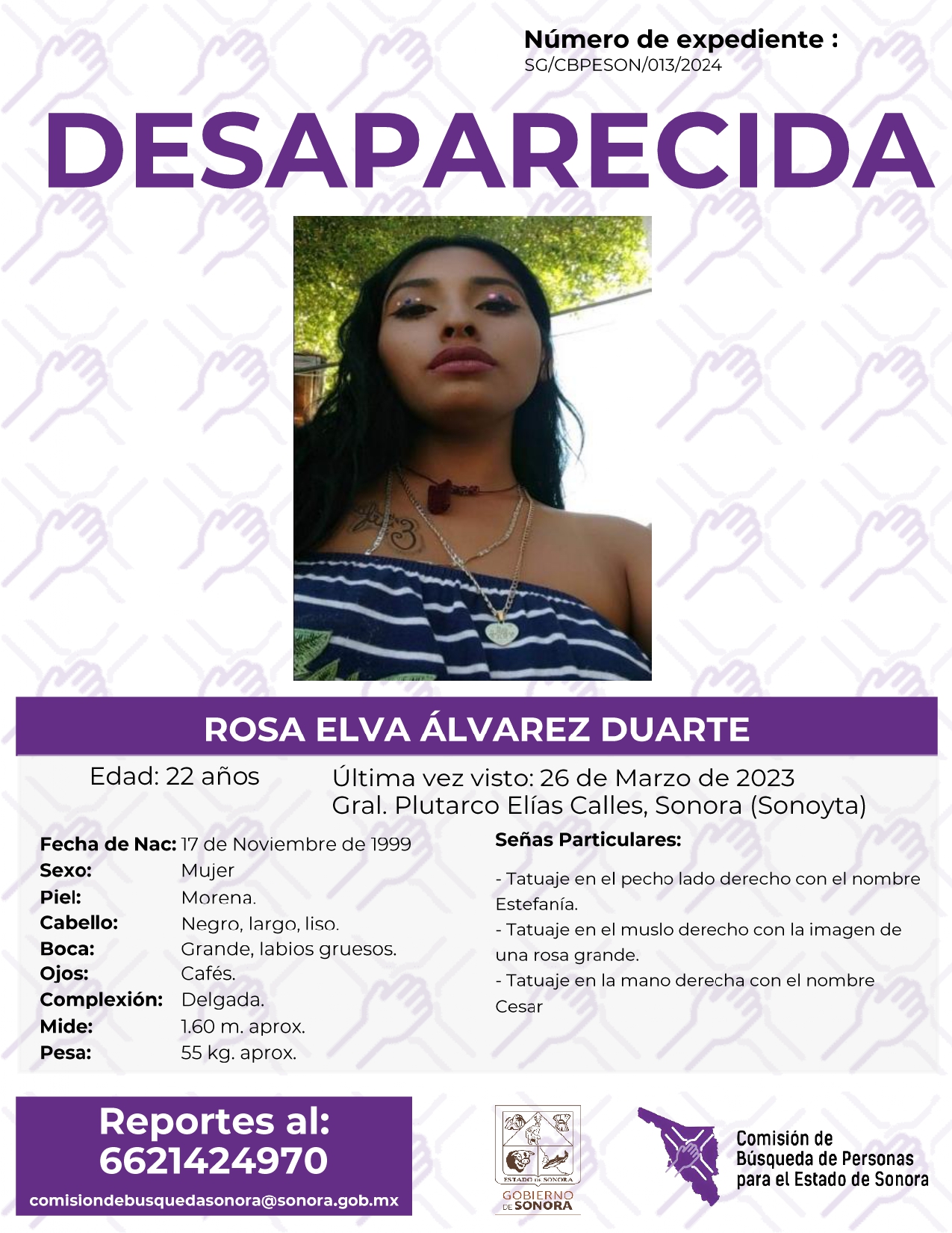 ROSA ELVA ÁLVAREZ DUARTE - DESAPARECIDA