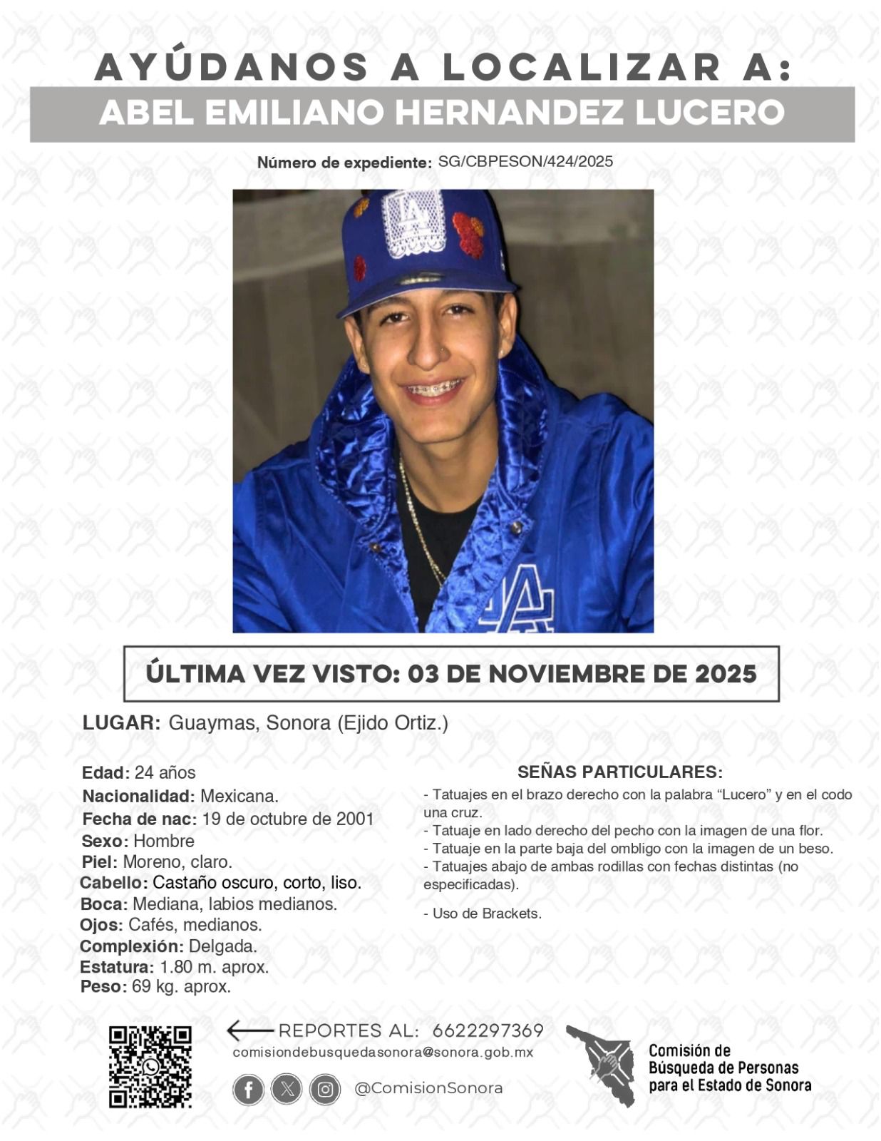 ABEL EMILIANO HERNANDEZ LUCERO - DESAPARECIDO