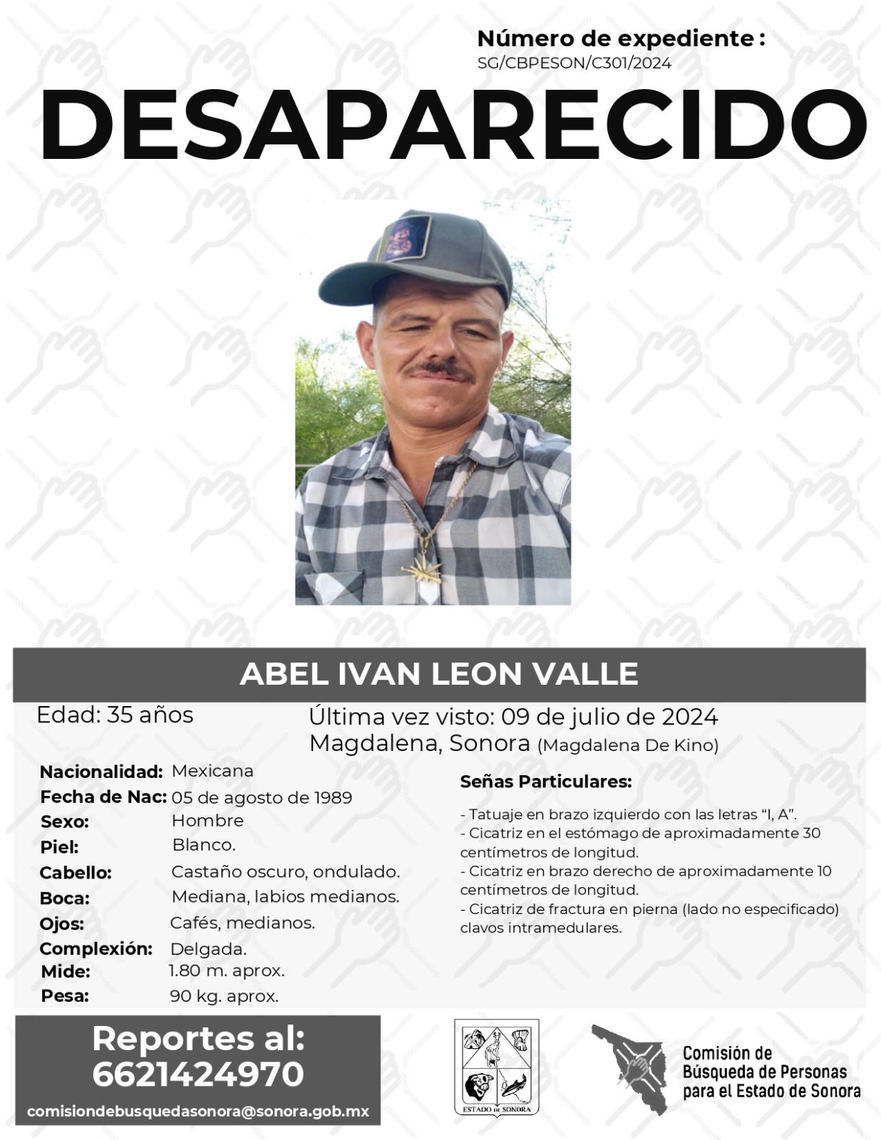 ABEL IVAN LEON VALLE - DESAPARECIDO