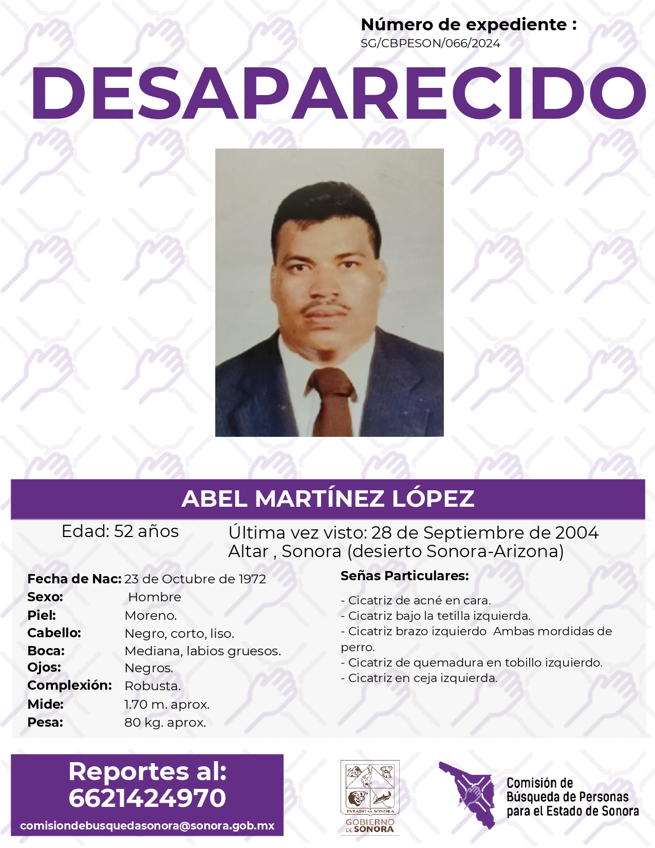 ABEL MARTÍNEZ LÓPEZ - DESAPARECIDO