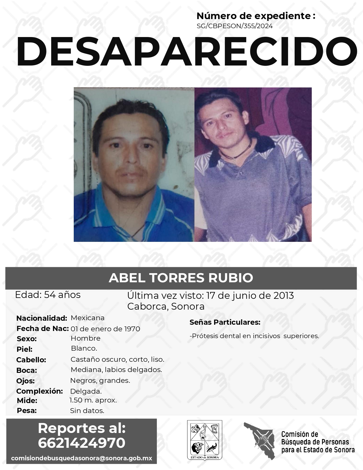 ABEL TORRES RUBIO - DESAPARECIDO