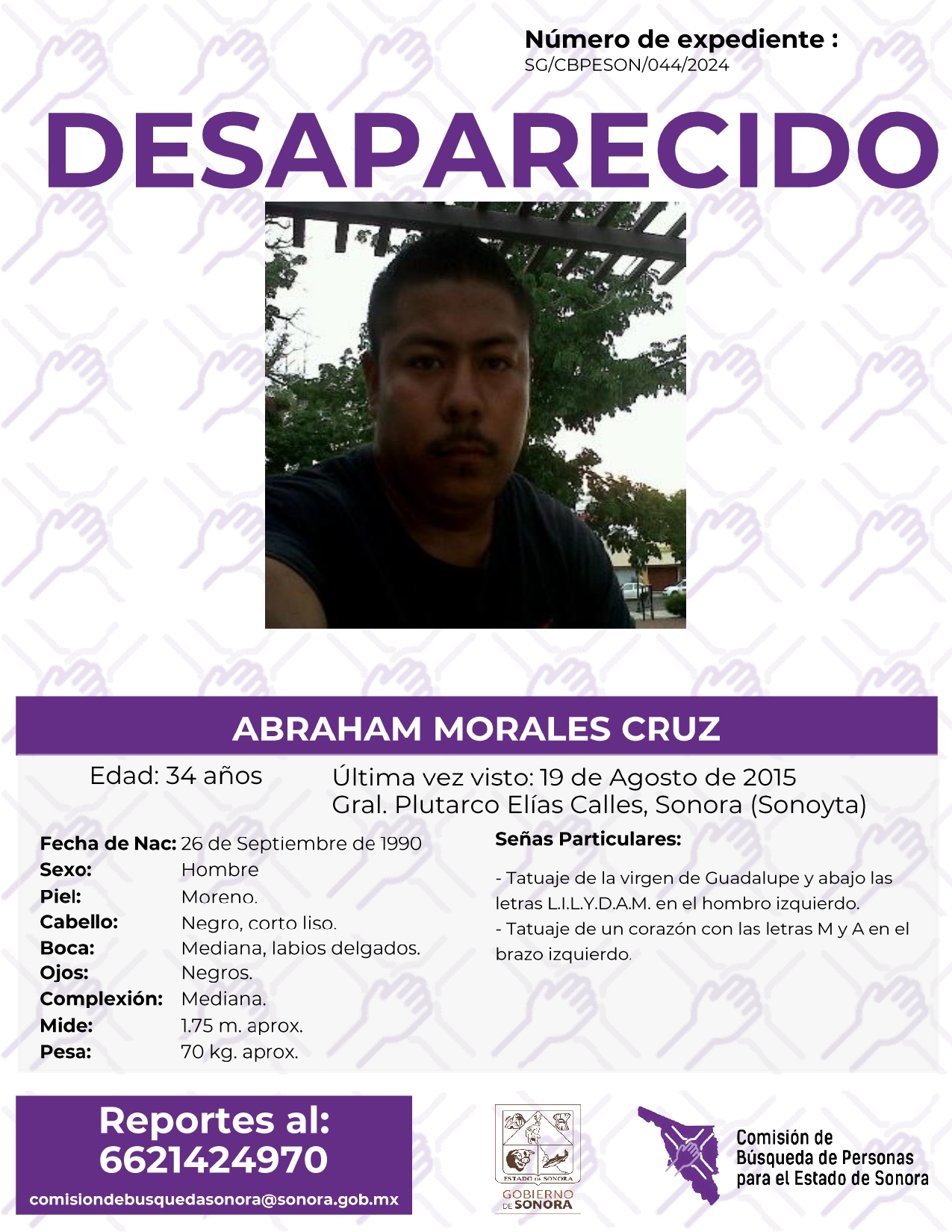 ABRAHAM MORALES CRUZ - DESAPARECIDO