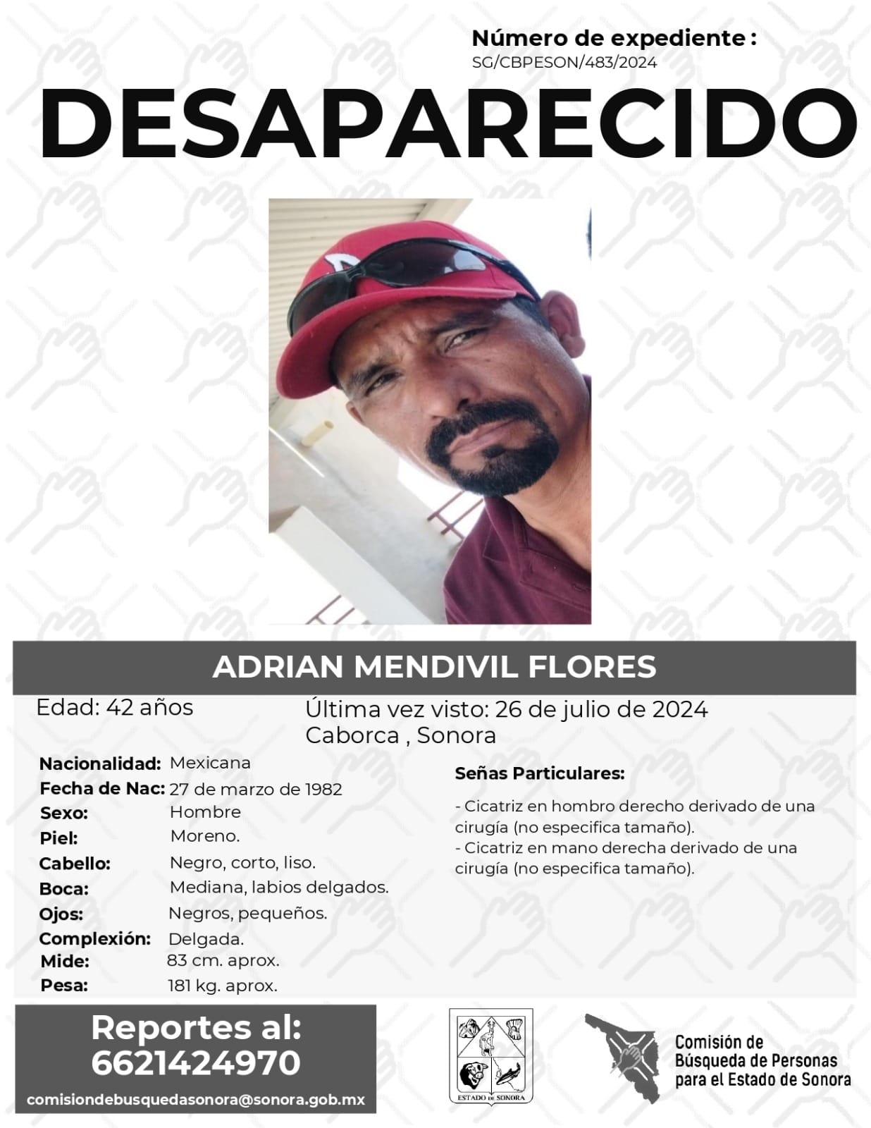 ADRIAN MENDIVIL FLORES - DESAPARECIDO