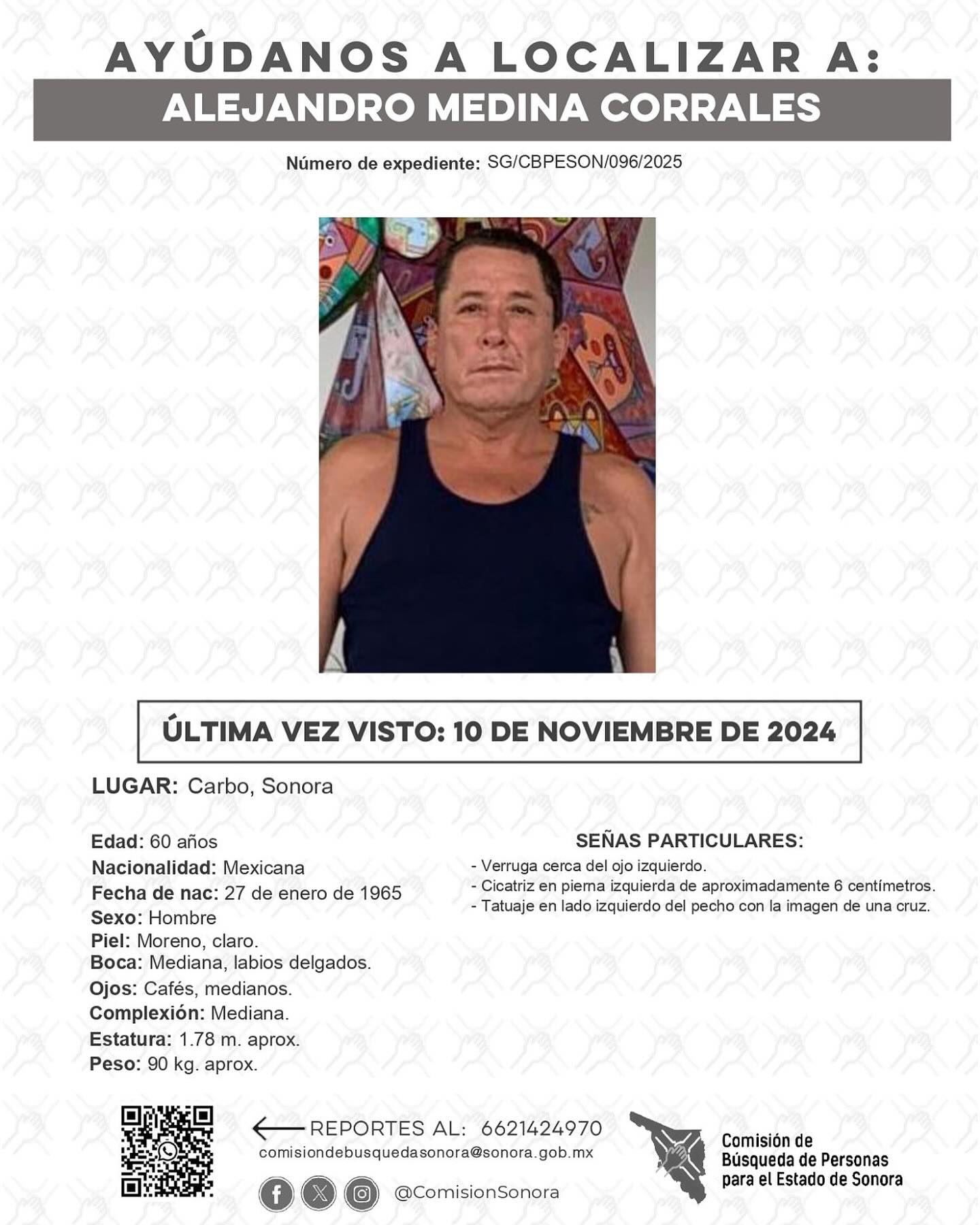 ALEJANDRO MEDINA CORRALES - DESAPARECIDO