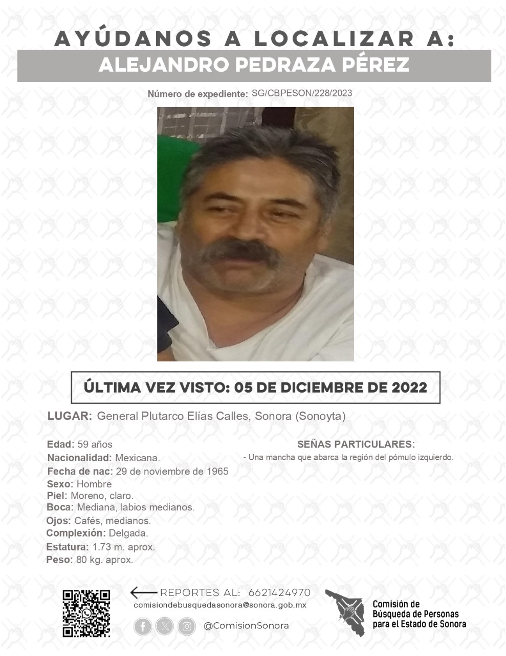 ALEJANDRO PEDRAZA PEREZ - DESAPARECIDO