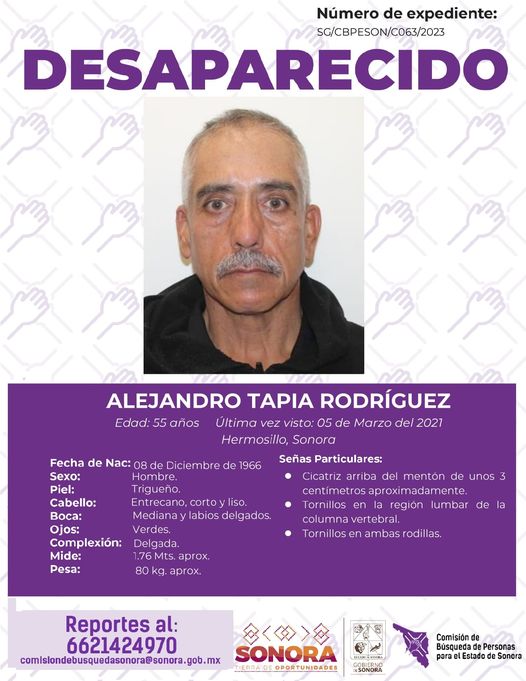 ALEJANDRO TAPIA RODRIGUEZ - DESAPARECIDO