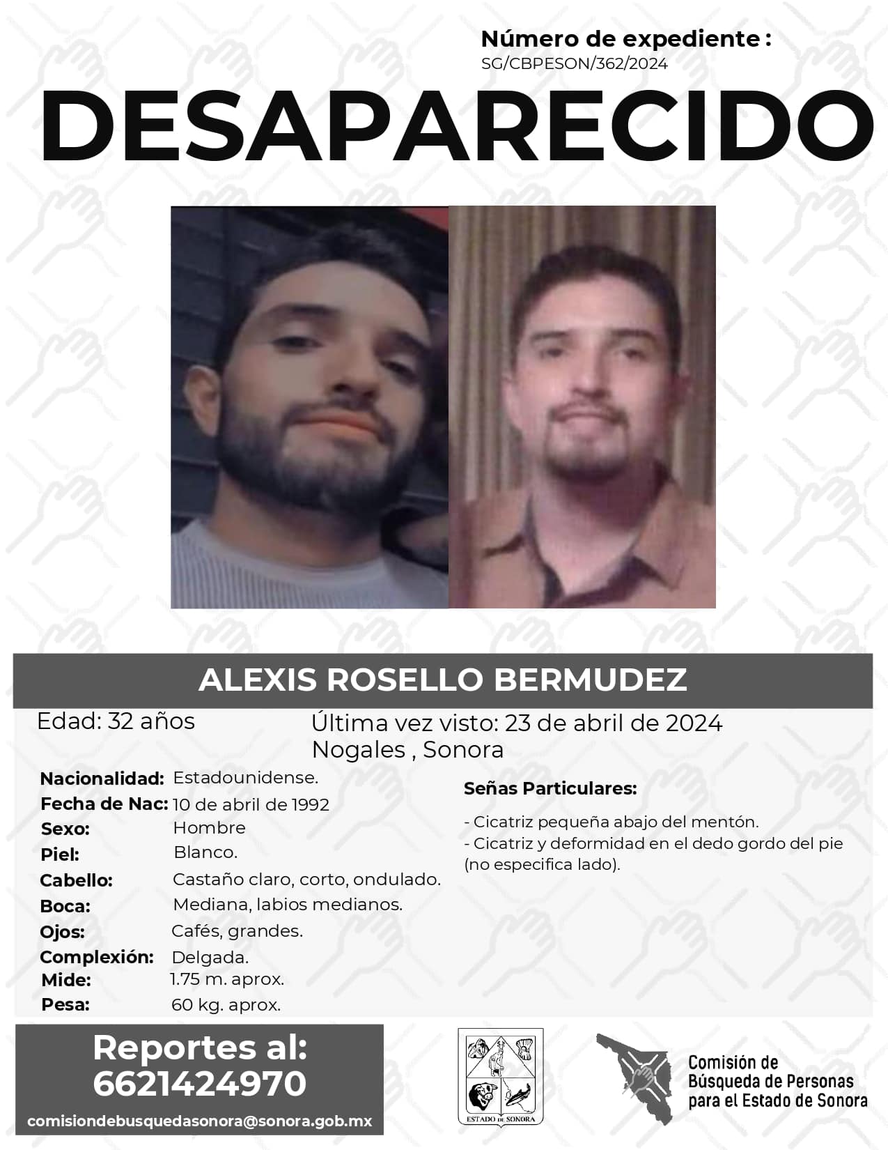 ALEXIS ROSELLO BERMUDEZ - DESAPARECIDO