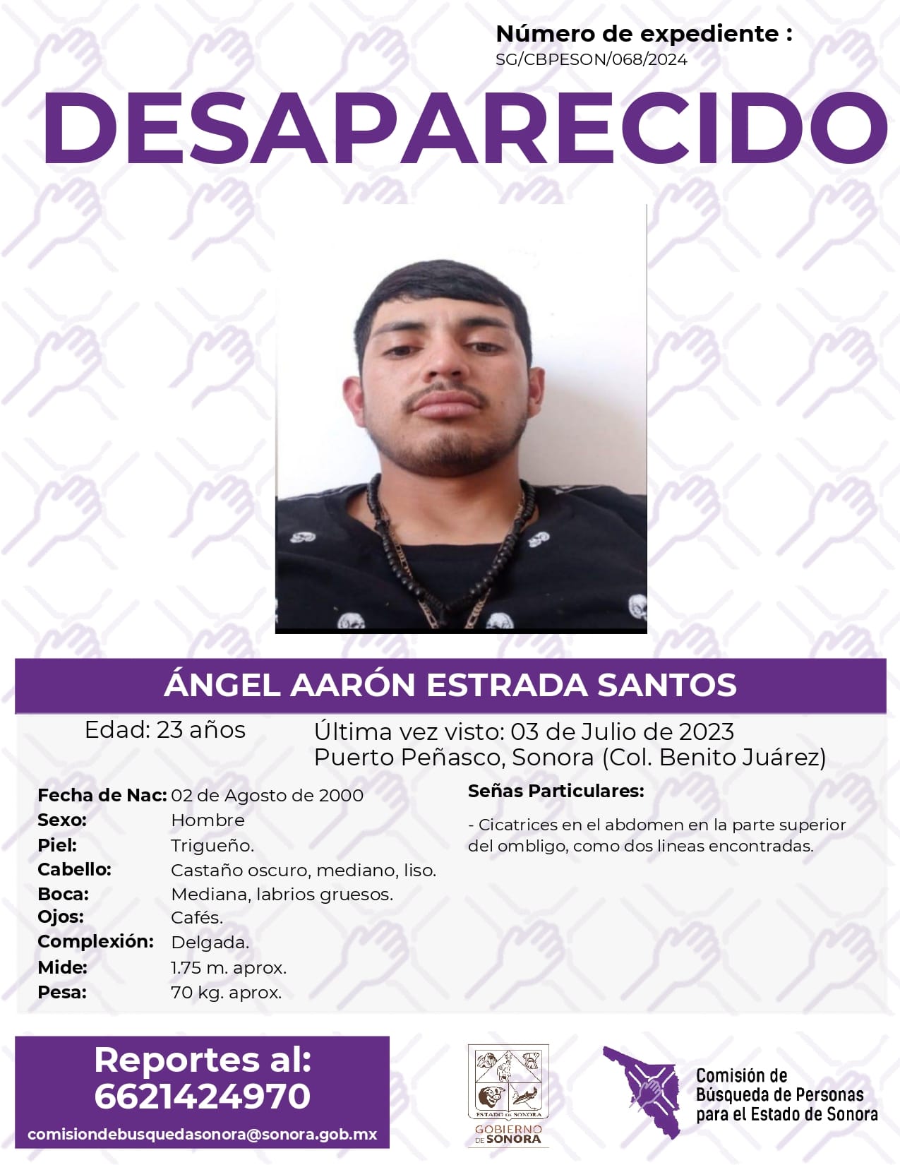 ÁNGEL AARÓN ESTRADA SANTOS - DESAPARECIDO