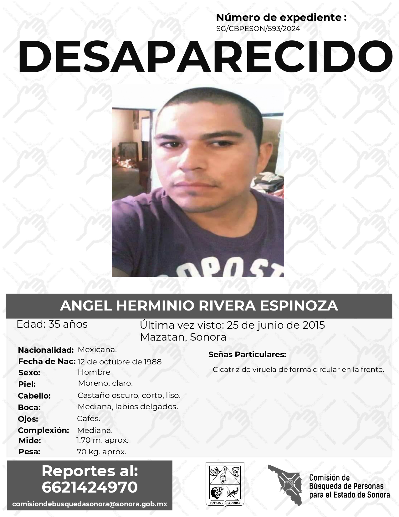 ANGEL HERMINIO RIVERA ESPINOZA - DESAPARECIDO