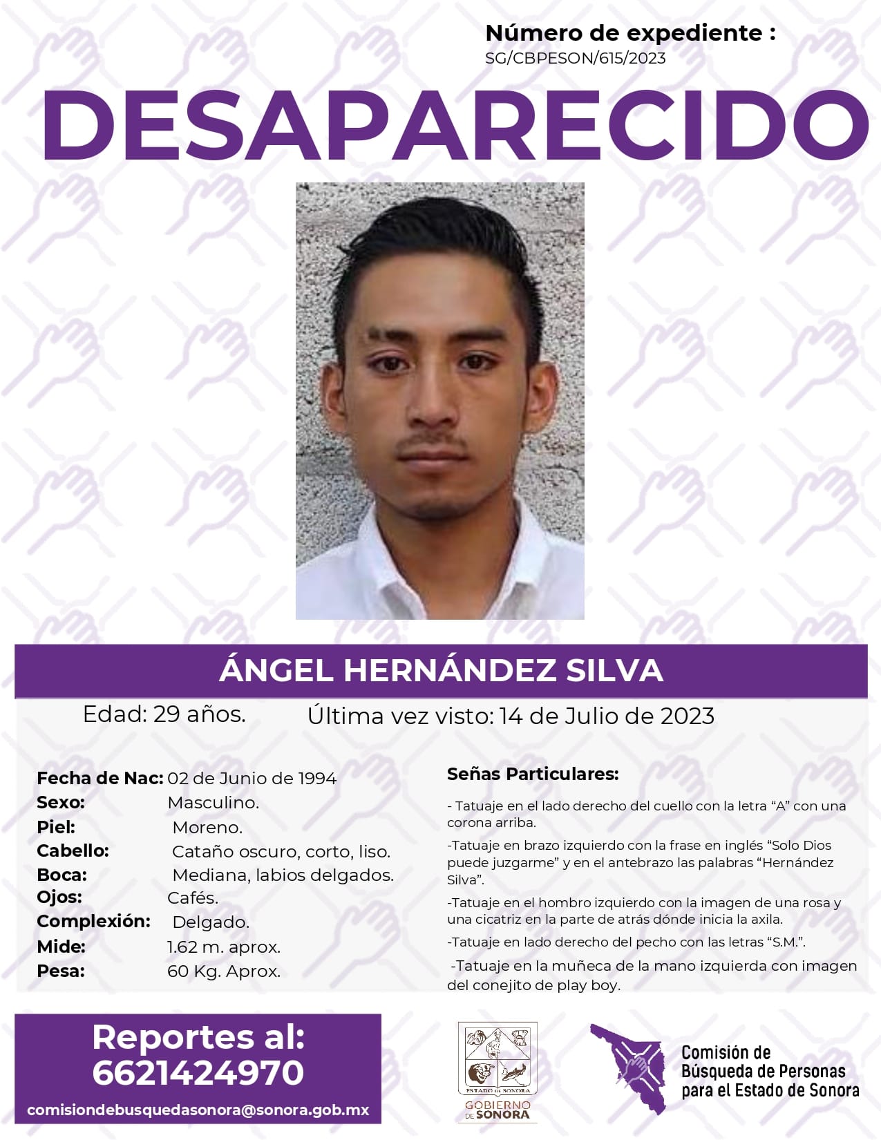 ÁNGEL HERNÁNDEZ SILVA - DESAPARECIDO