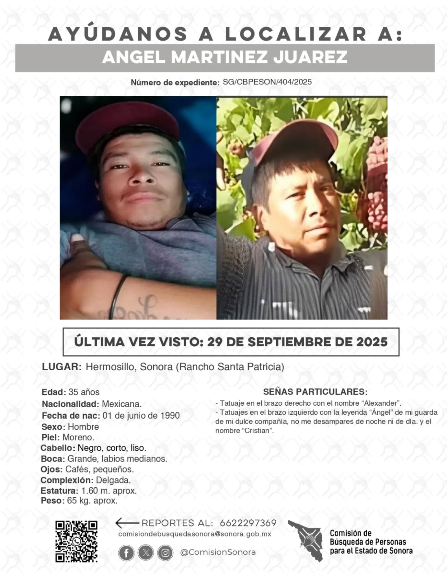 ANGEL MARTINEZ JUAREZ - DESAPARECIDO