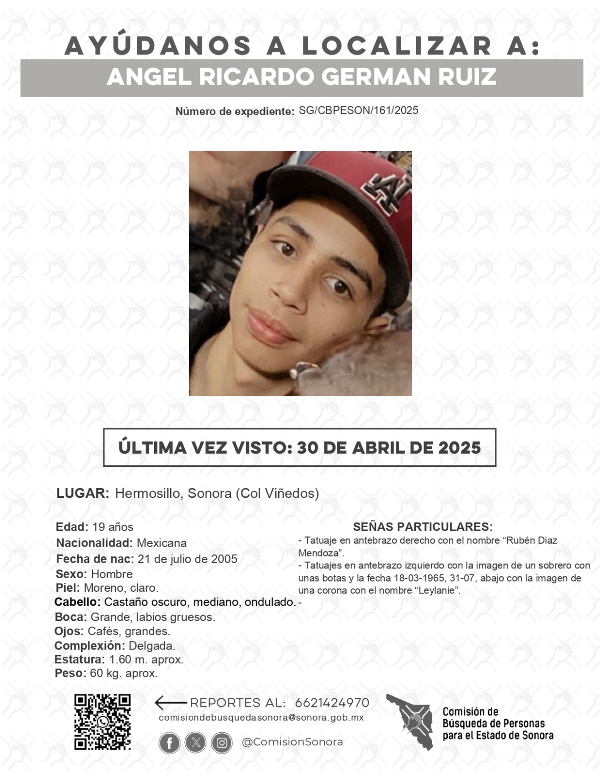 ANGEL RICARDO GERMAN RUIZ - DESAPARECIDO