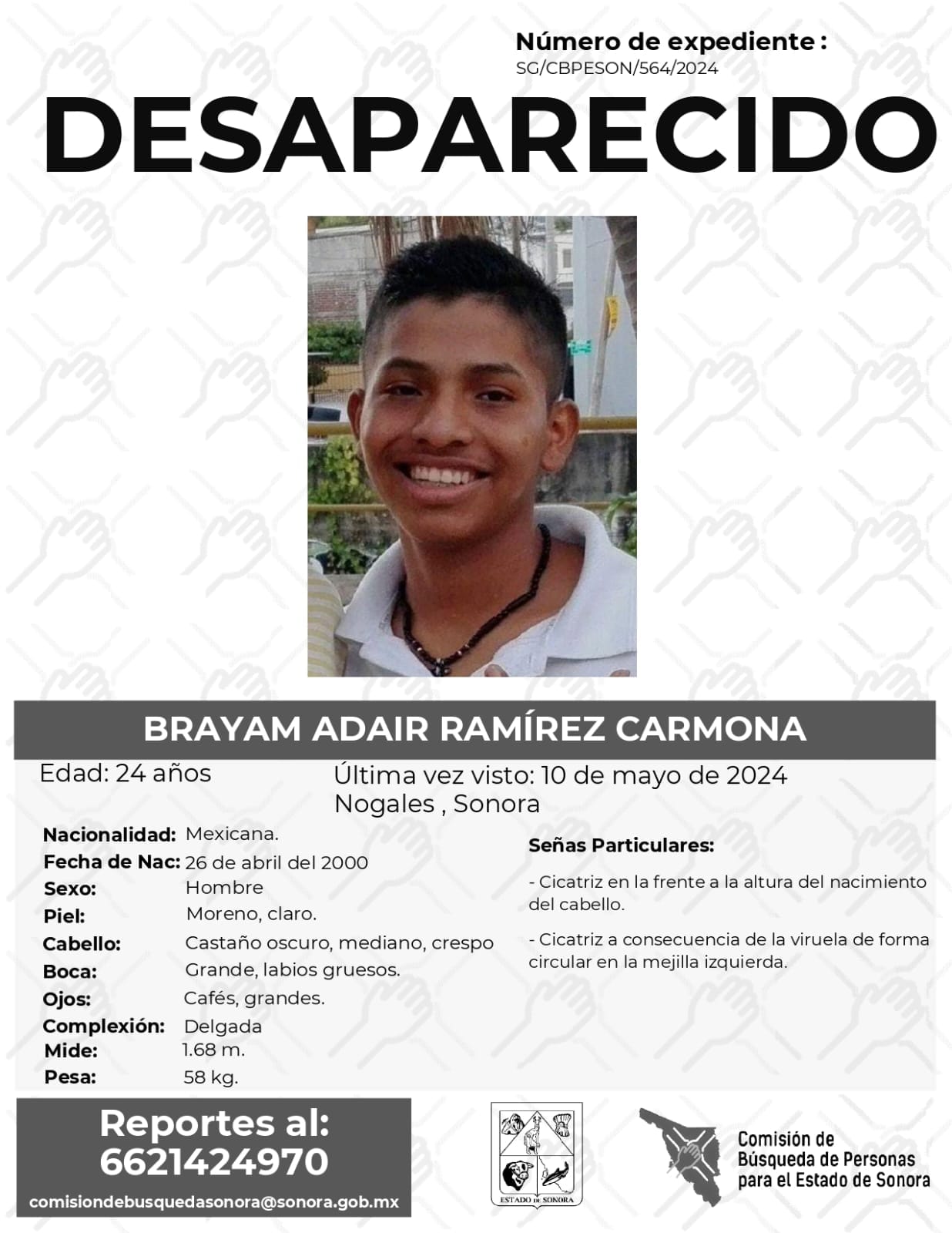 BRAYAM ADAIR RAMÍREZ CARMONA - DESAPARECIDO