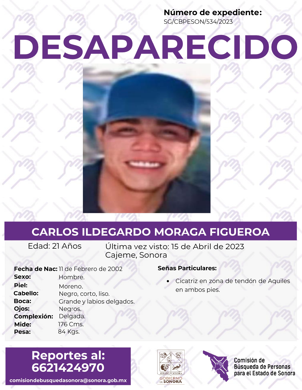 CARLOS ILDEGARDO MORAGA FIGUEROA - DESAPARECIDO