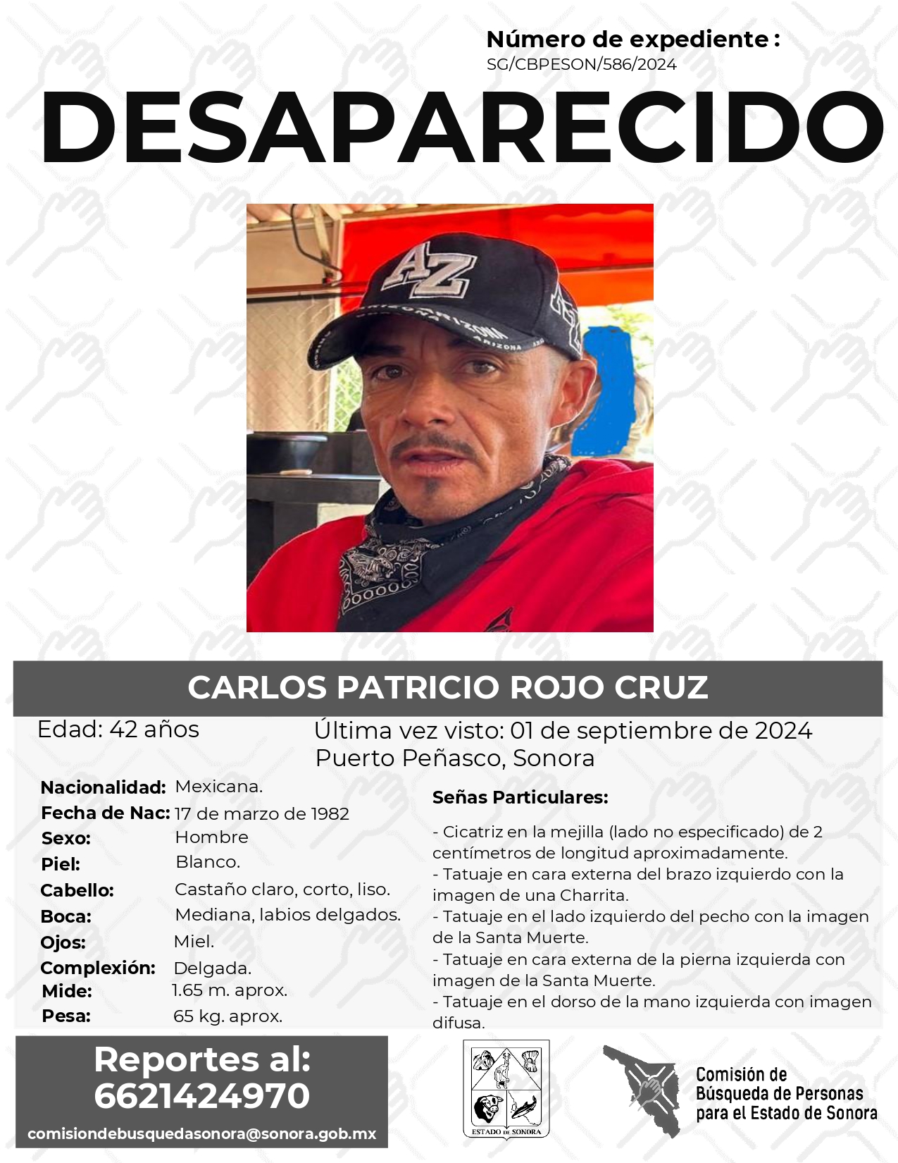 CARLOS PATRICIO ROJO CRUZ - DESAPARECIDO