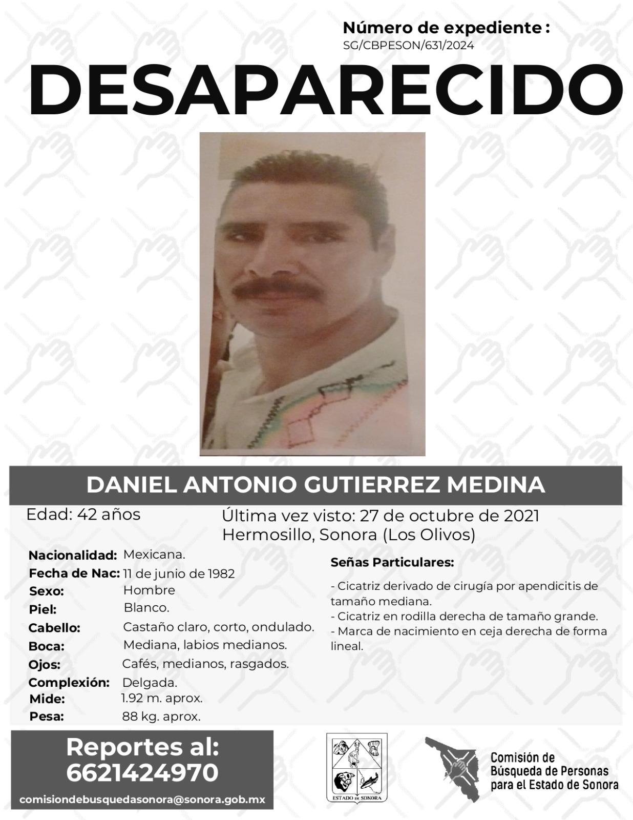 DANIEL ANTONIO GUTIERREZ MEDINA - DESAPARECIDO