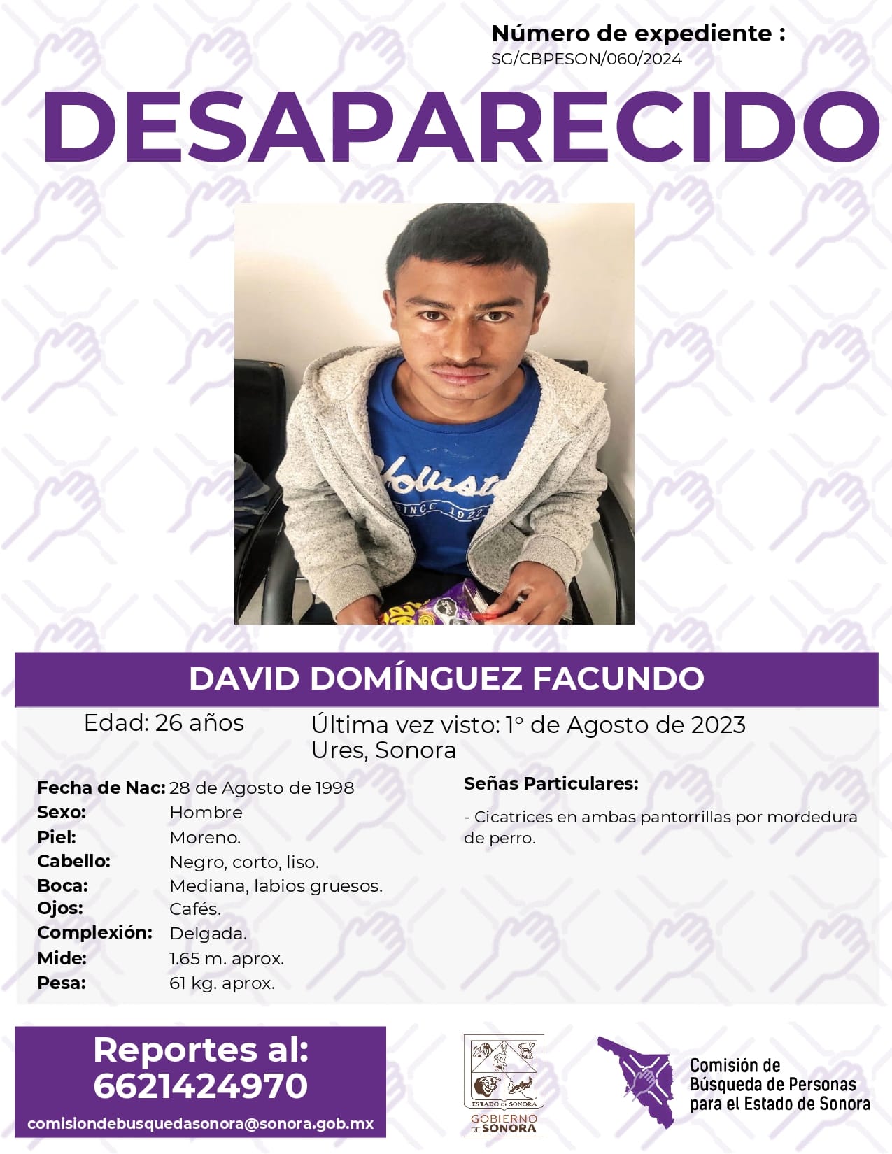DAVID DOMÍNGUEZ FACUNDO - DESAPARECIDO