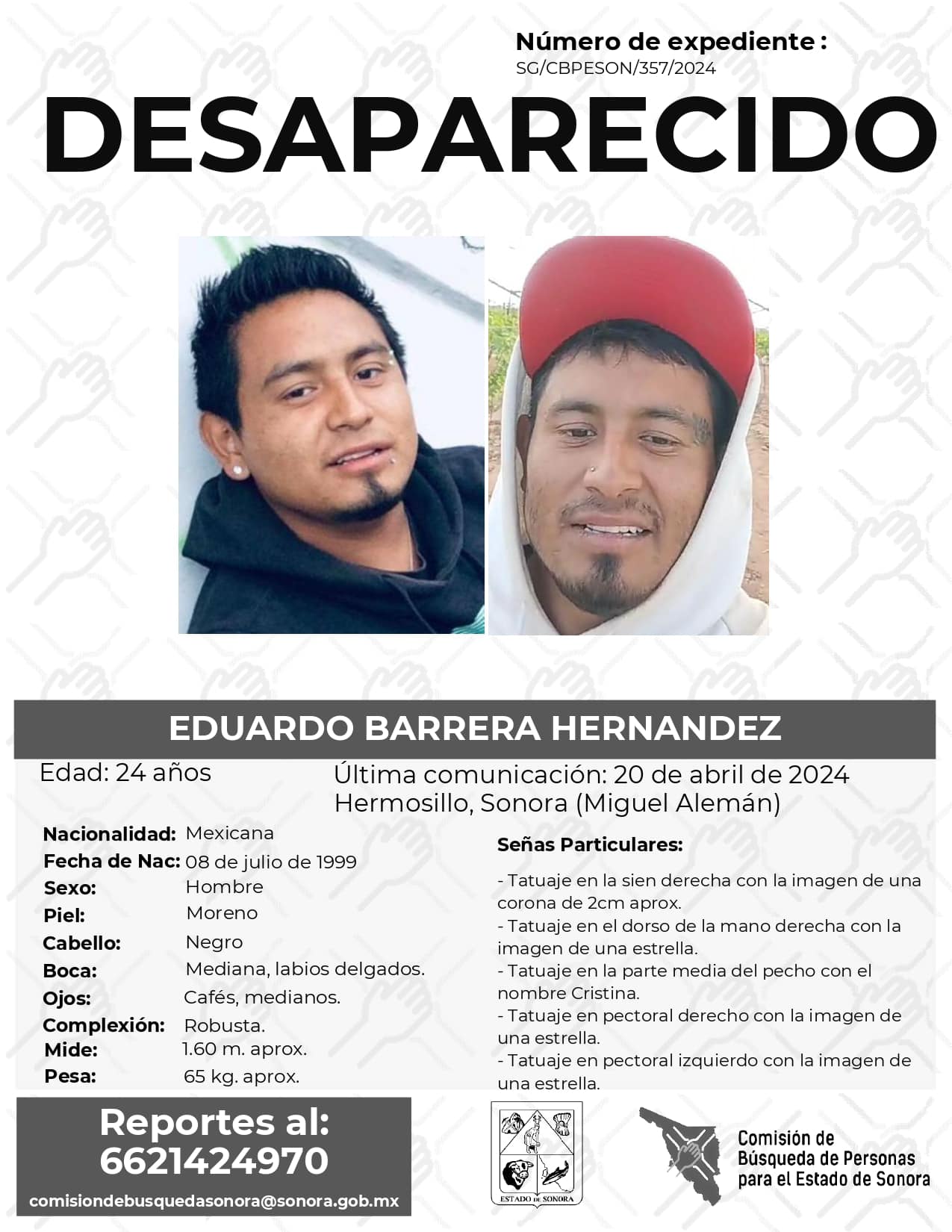 EDUARDO BARRERA HERNÁNDEZ - DESAPARECIDO