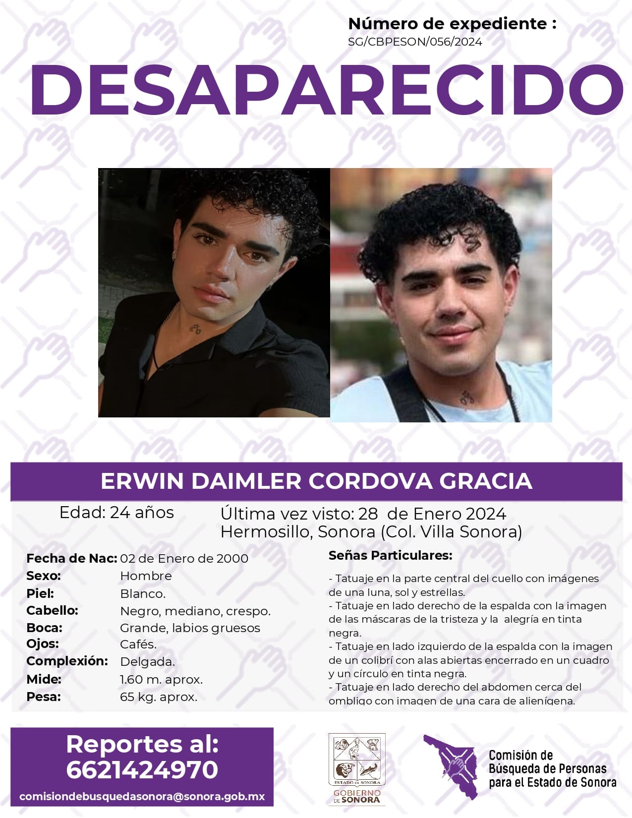 EDWIN DAIMLER CÓRDOBA GRACIA - DESAPARECIDO