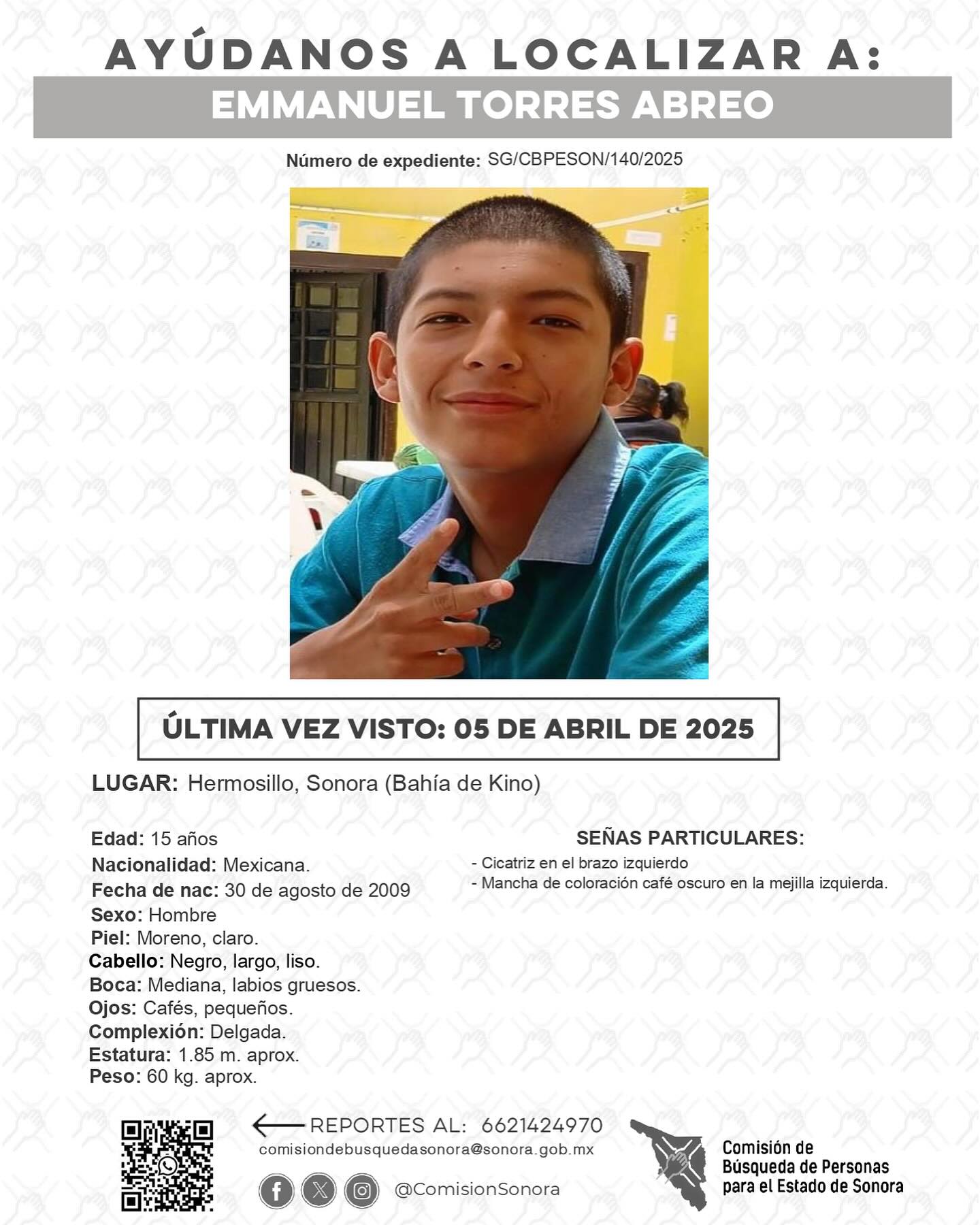 EMMANUEL TORRES ABREO - DESAPARECIDO