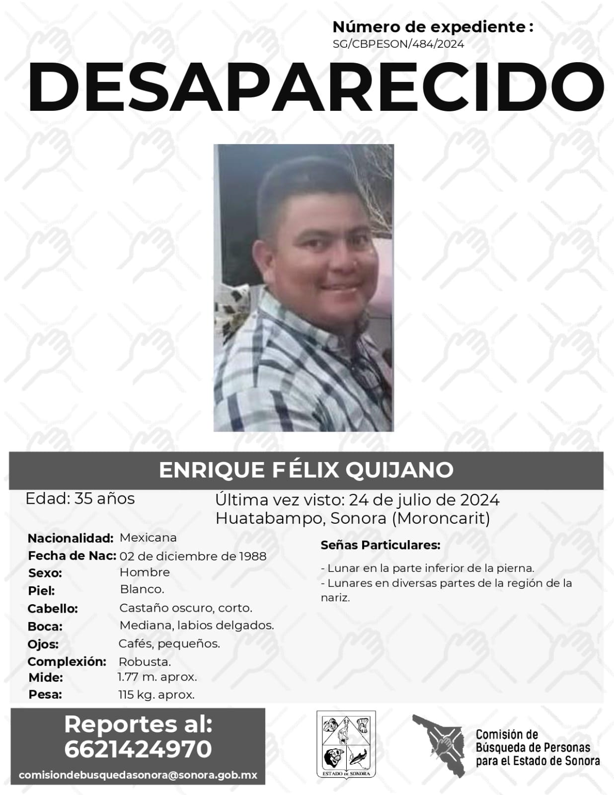 ENRIQUE FÉLIX QUIJANO - DESAPARECIDO