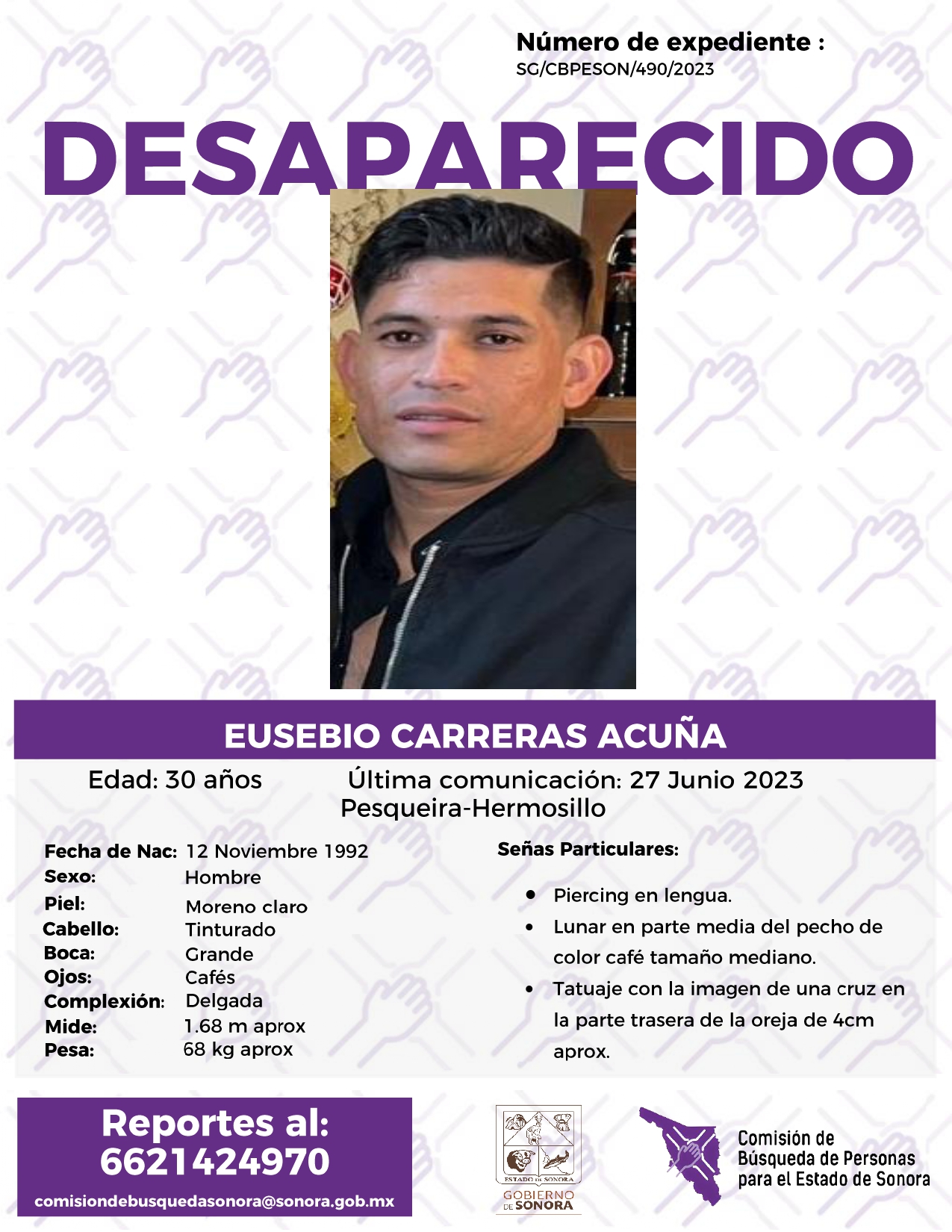 EUSEBIO CARRERAS ACUÑA - DESAPARECIDO