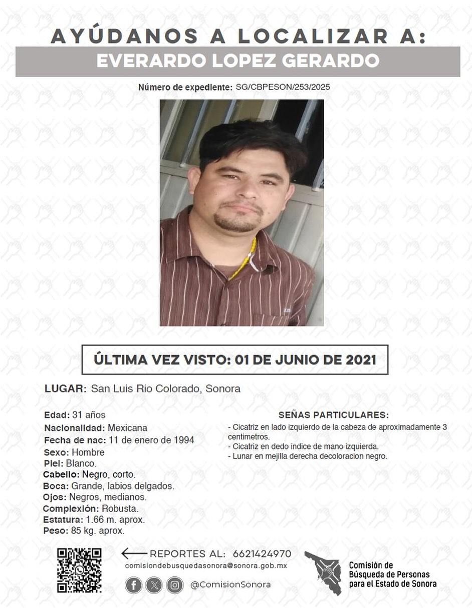 EVERARDO LOPEZ GERARDO - DESAPARECIDO
