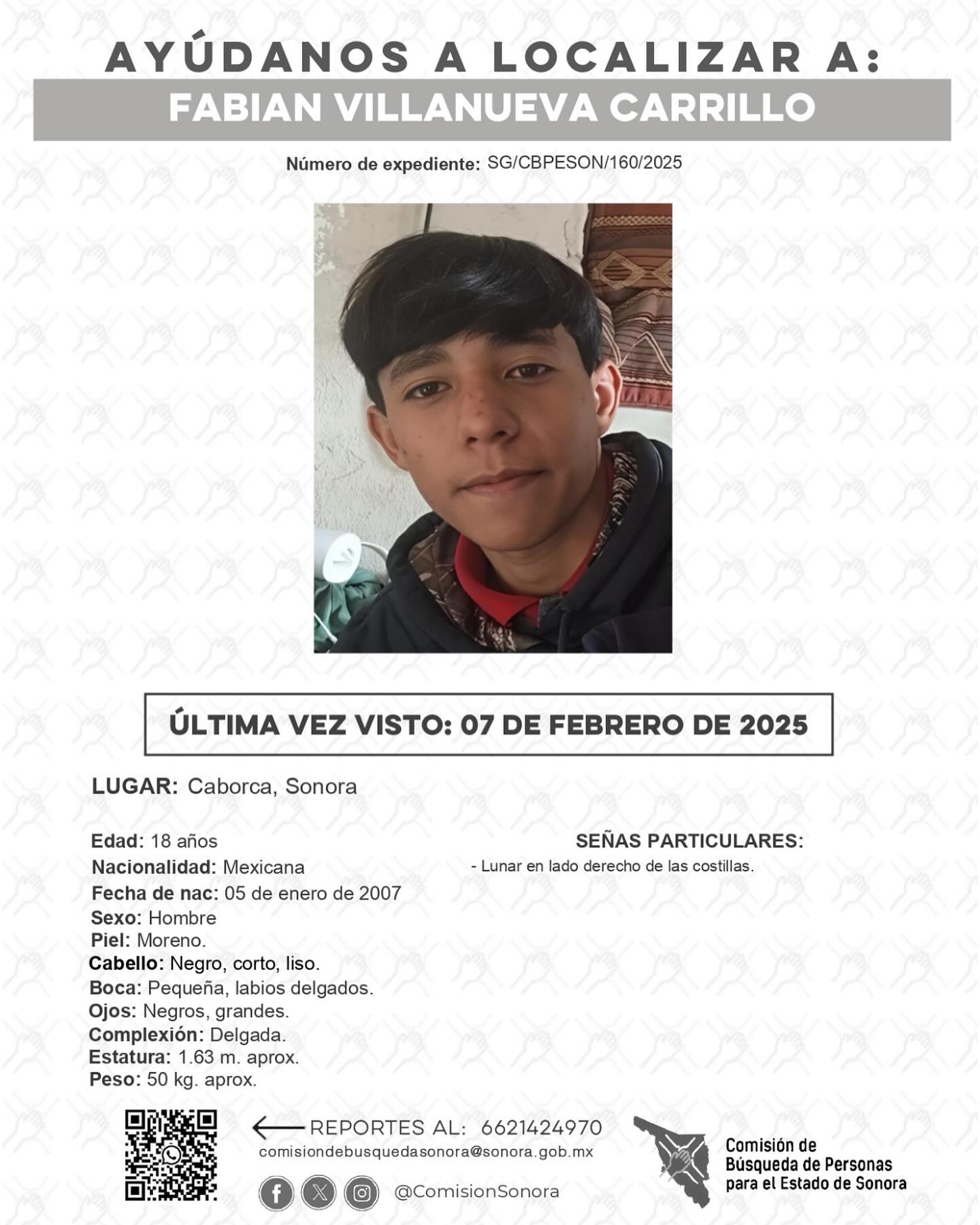 FABIAN VILLANUEVA CARRILLO - DESAPARECIDO