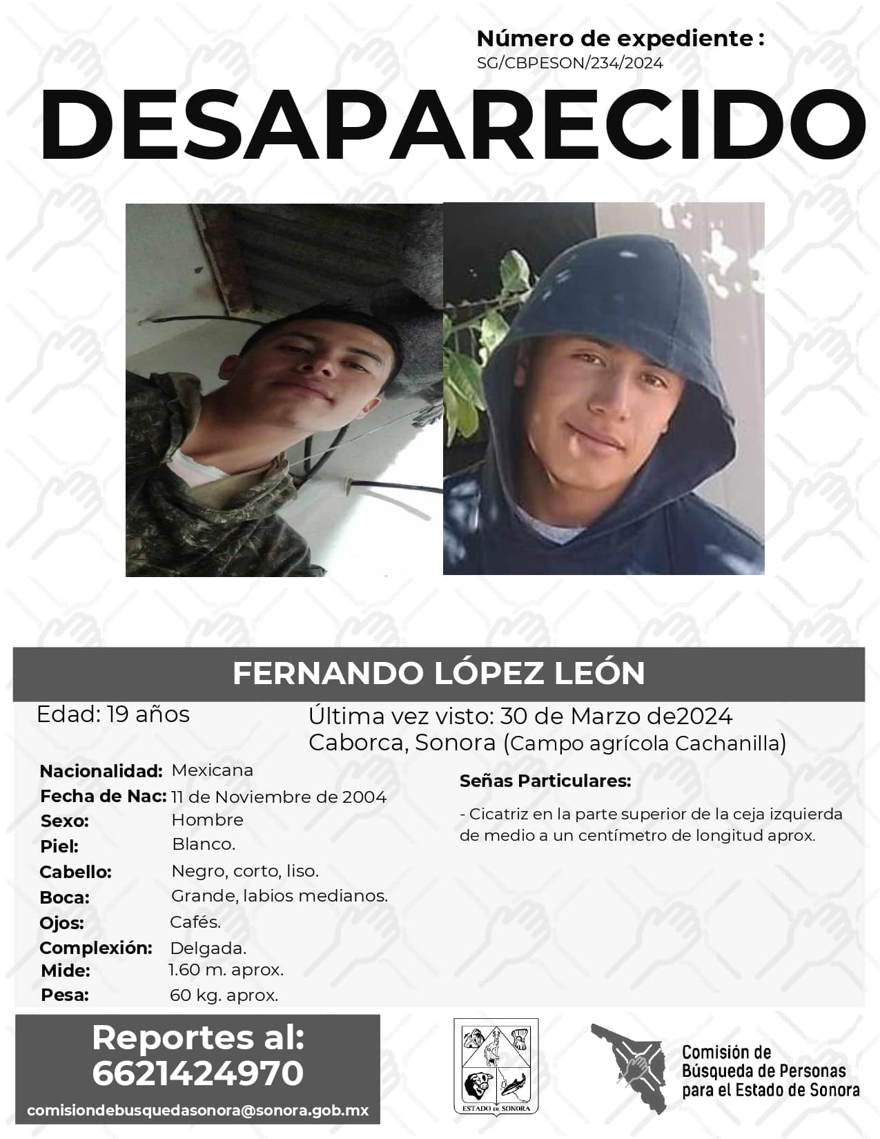 FERNANDO LÓPEZ LEÓN - DESAPARECIDO