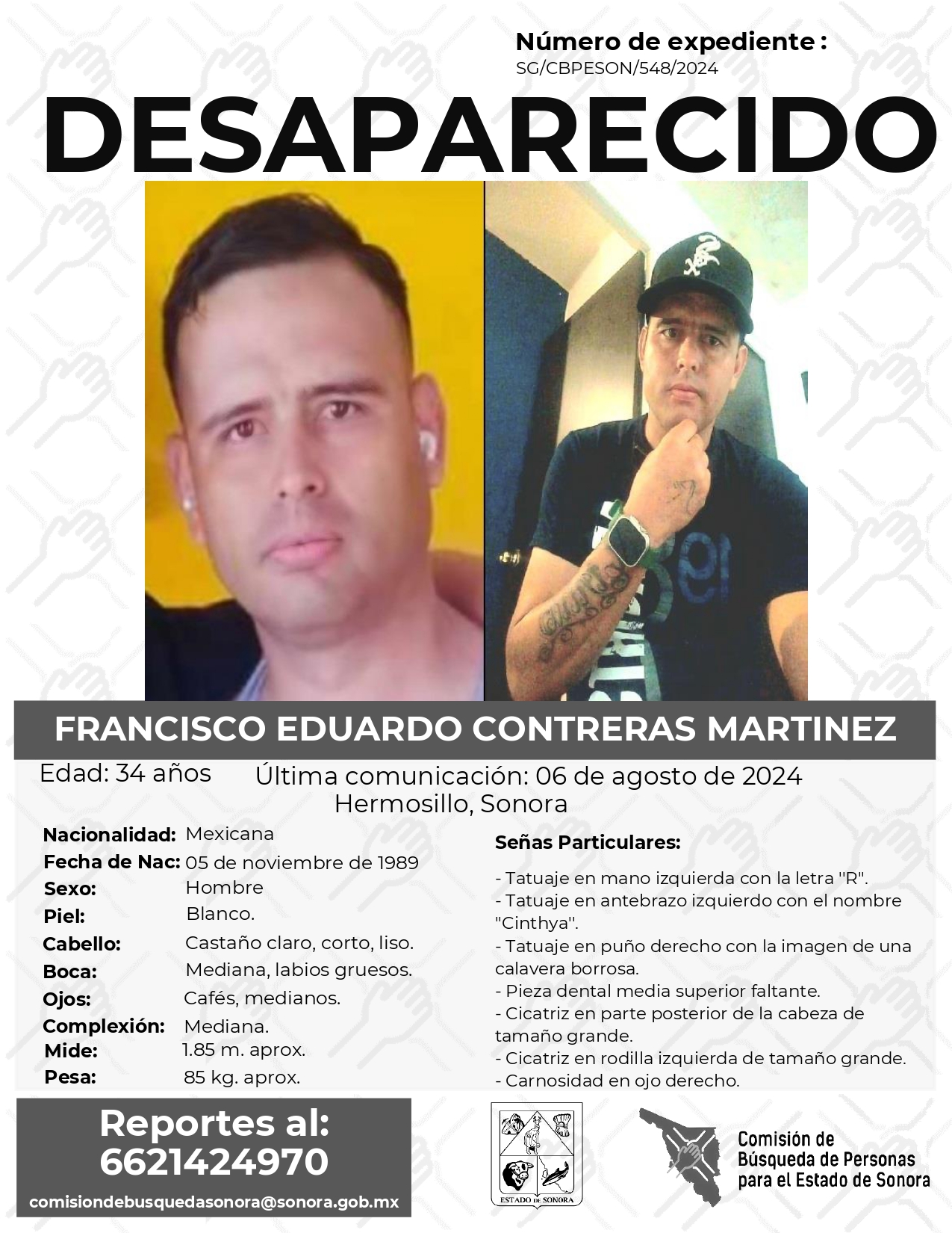 FRANCISCO EDUARDO CONTRERAS MARTINEZ - DESAPARECIDO