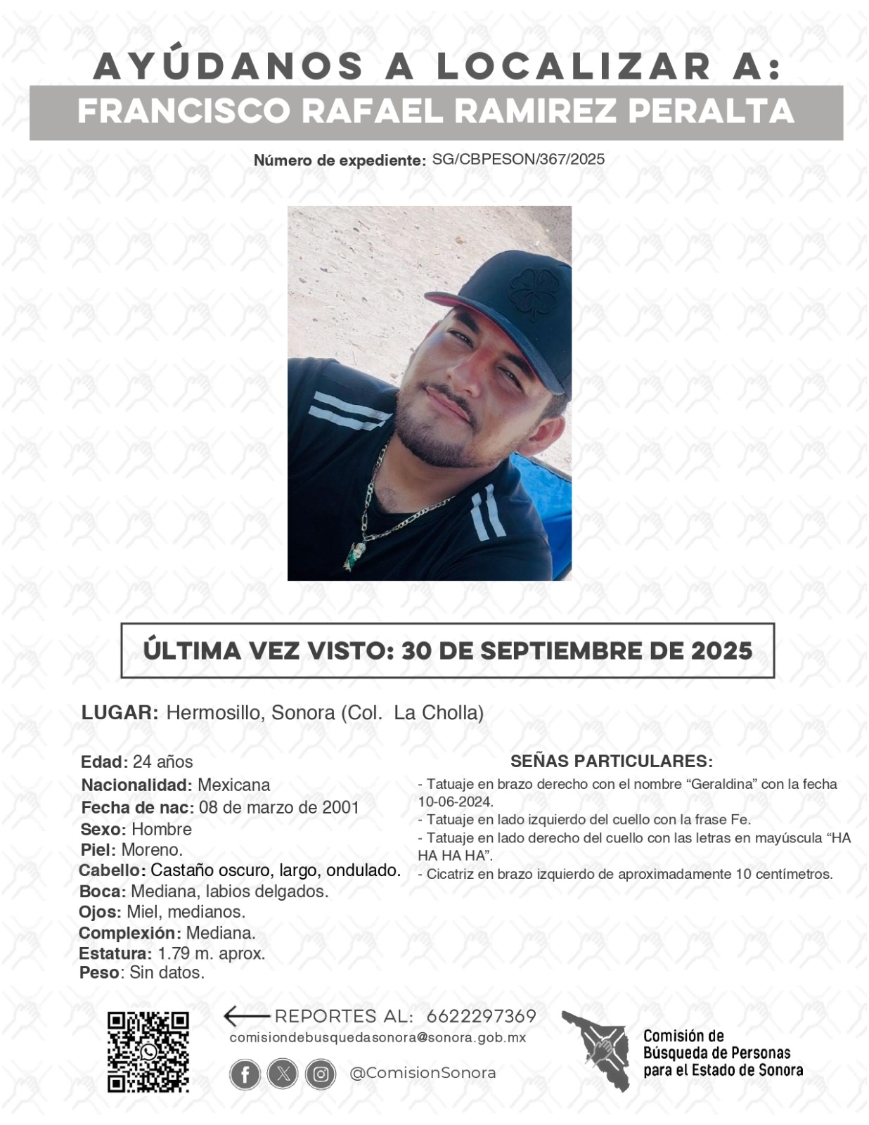 FRANCISCO RAFAEL RAMIREZ PERALTA - DESAPARECIDO