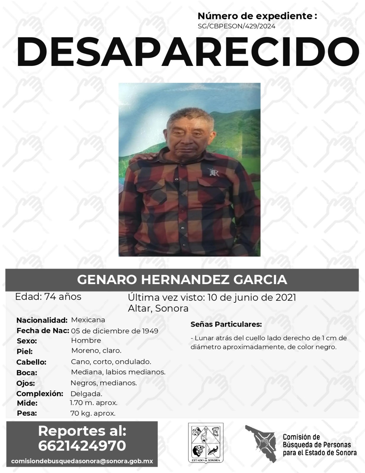 GENARO HERNANDEZ GARCIA - DESAPARECIDO
