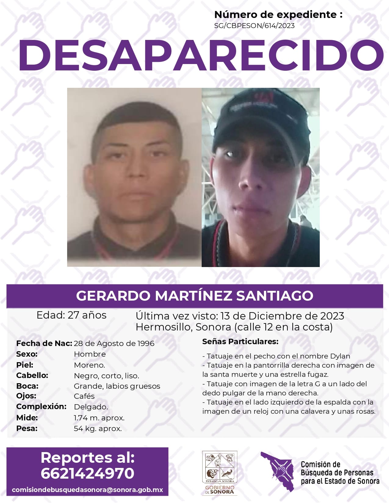 GERARDO MARTÍNEZ SANTIAGO - DESAPARECIDO