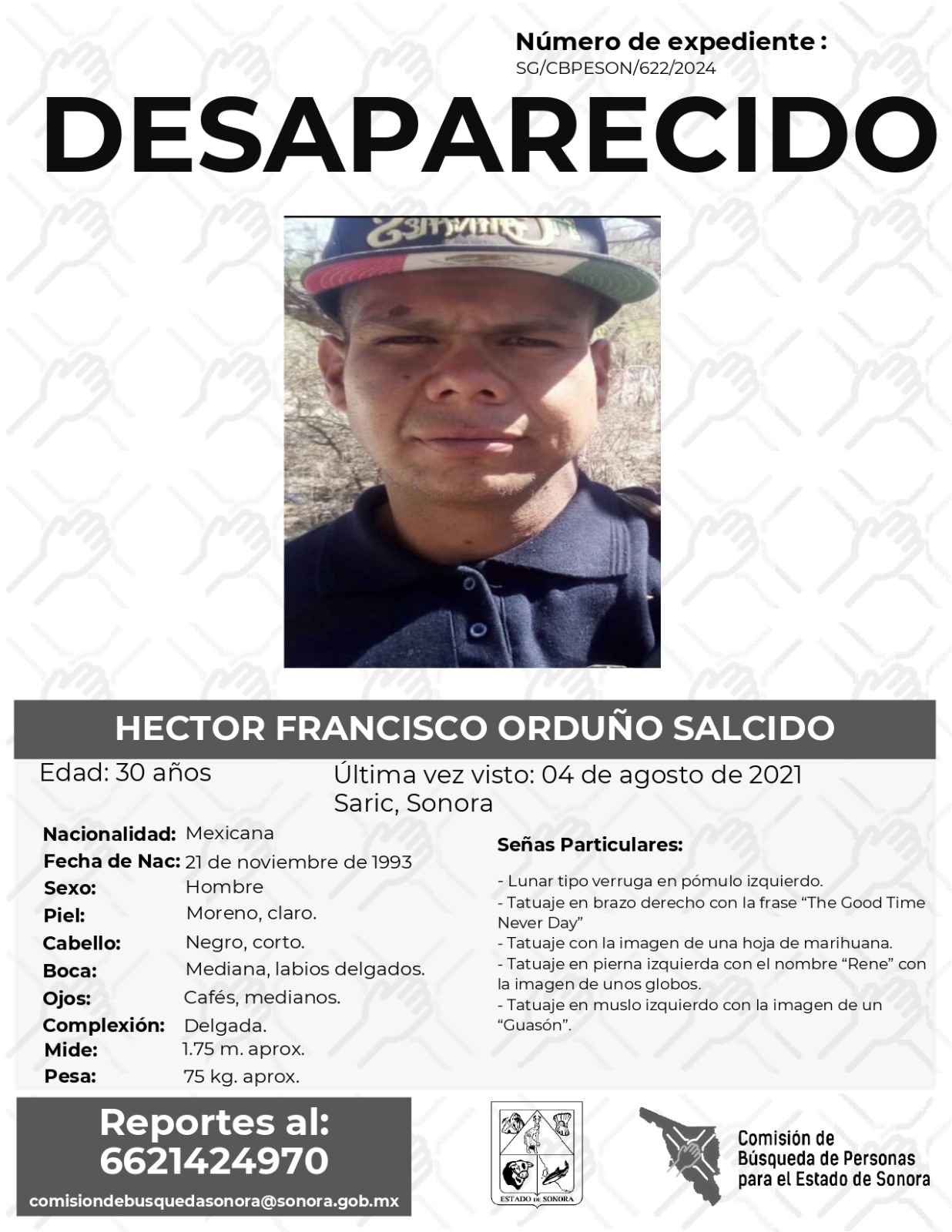 HECTOR FRANCISCO ORDUÑO SALCIDO - DESAPARECIDO