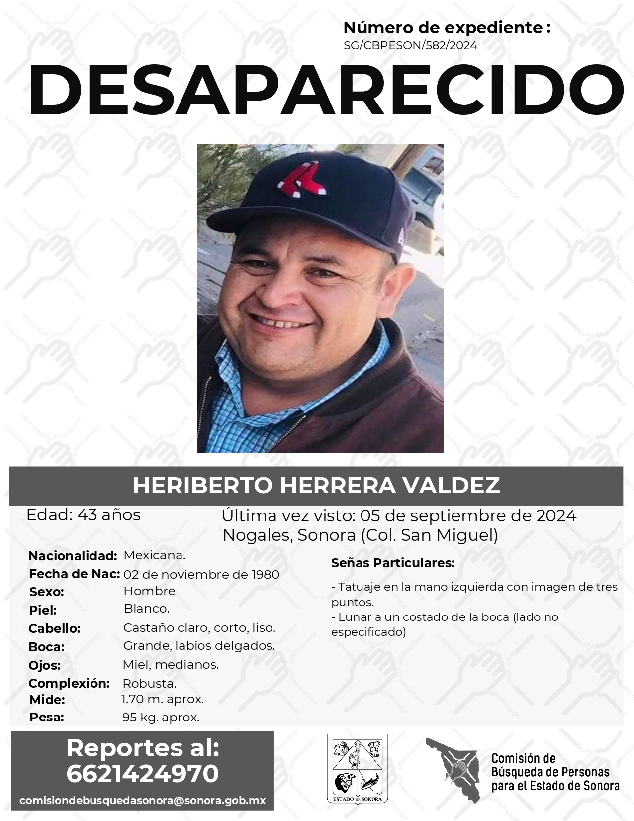 HERIBERTO HERRERA VALDEZ - DESAPARECIDO