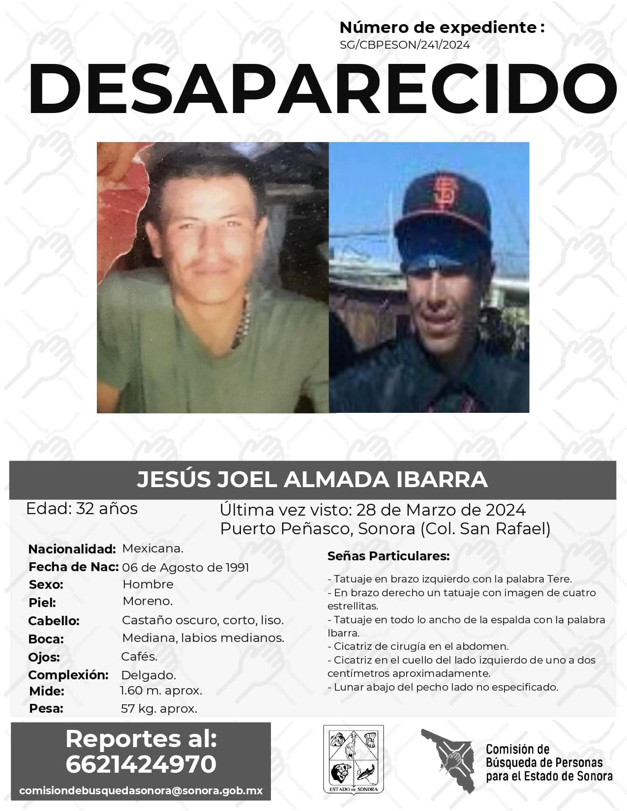 JESÚS JOEL ALMADA IBARRA - DESAPARECIDO