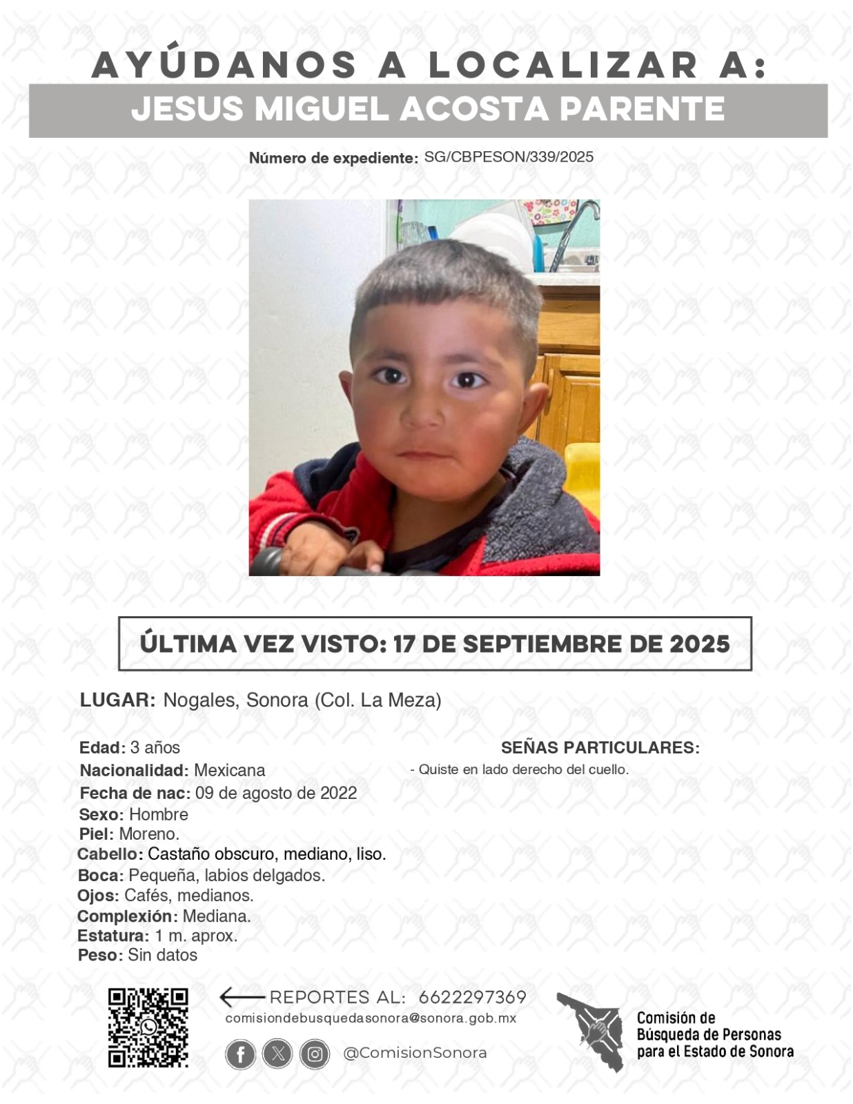 JESUS MIGUEL ACOSTA PARENTE - DESAPARECIDO