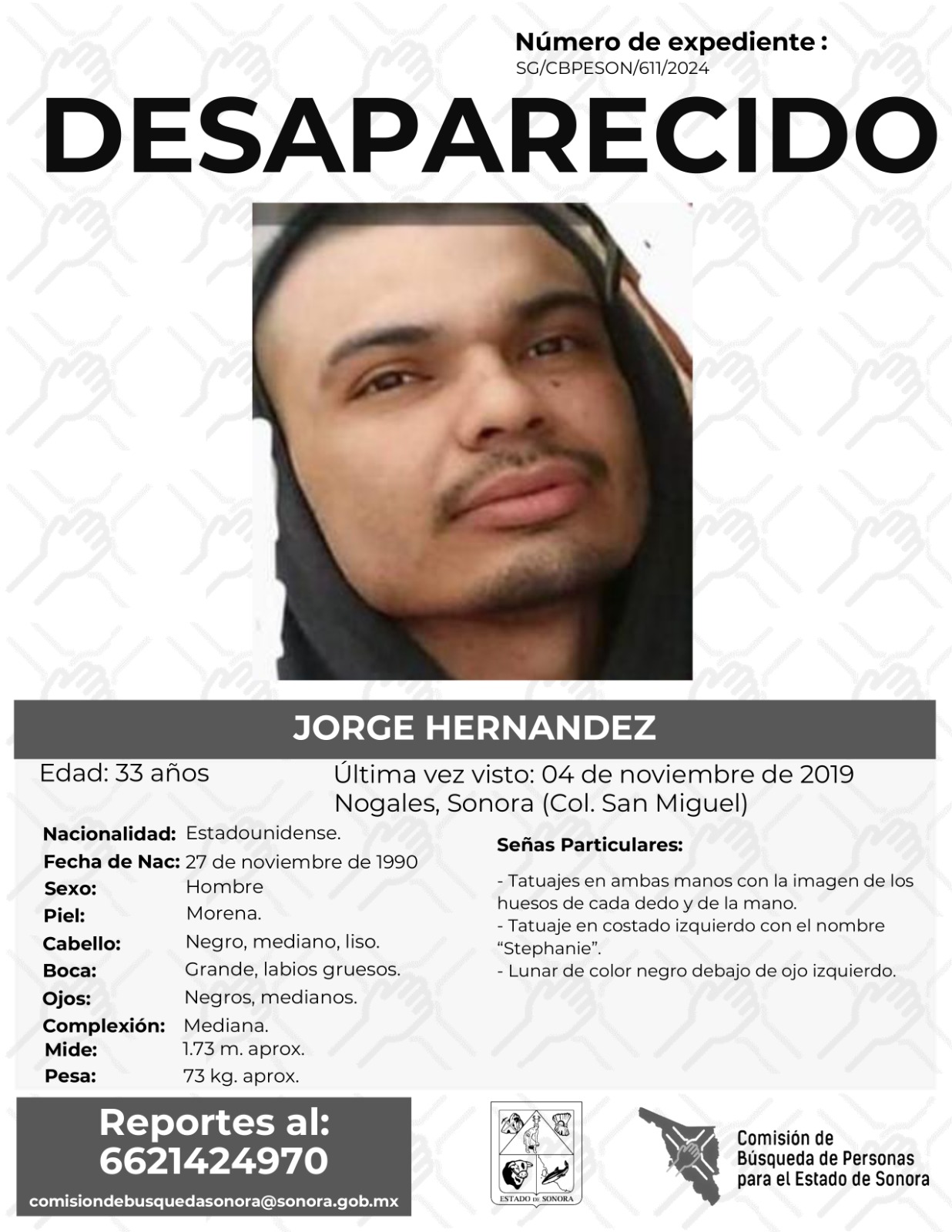 JORGE HERNANDEZ - DESAPARECIDO