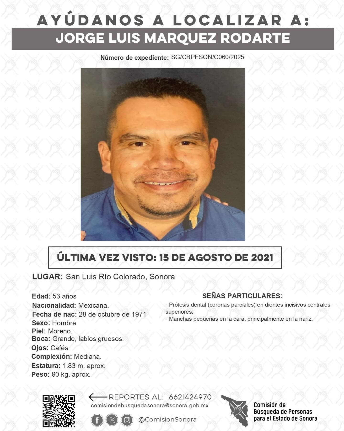 JORGE LUIS MARQUEZ RODARTE - DESAPARECIDO