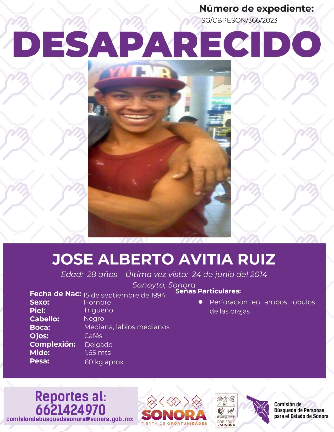 JOSE ALBERTO AVITIA RUIZ - DESAPARECIDO