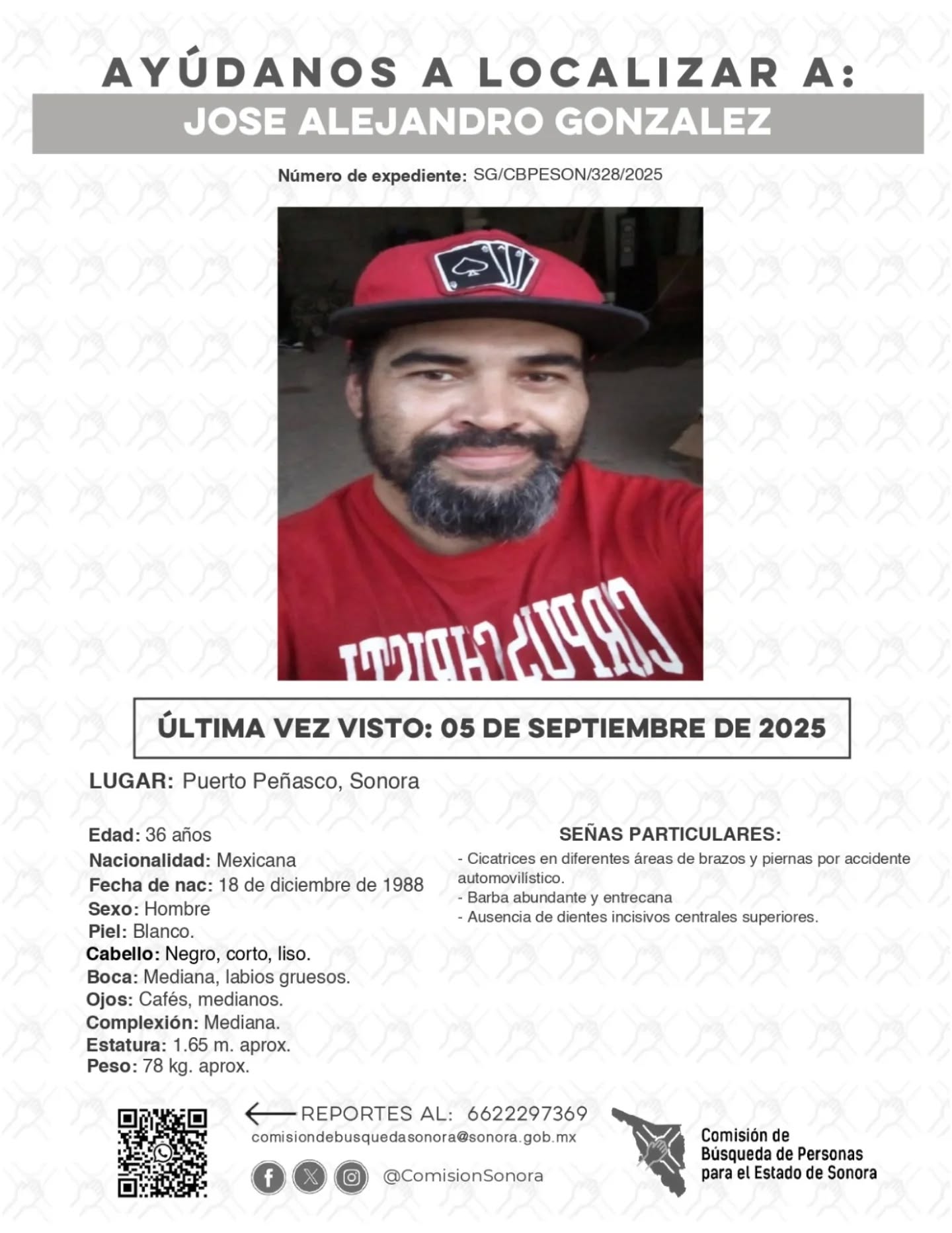 JOSE ALEJANDRO GONZALEZ - DESAPARECIDO