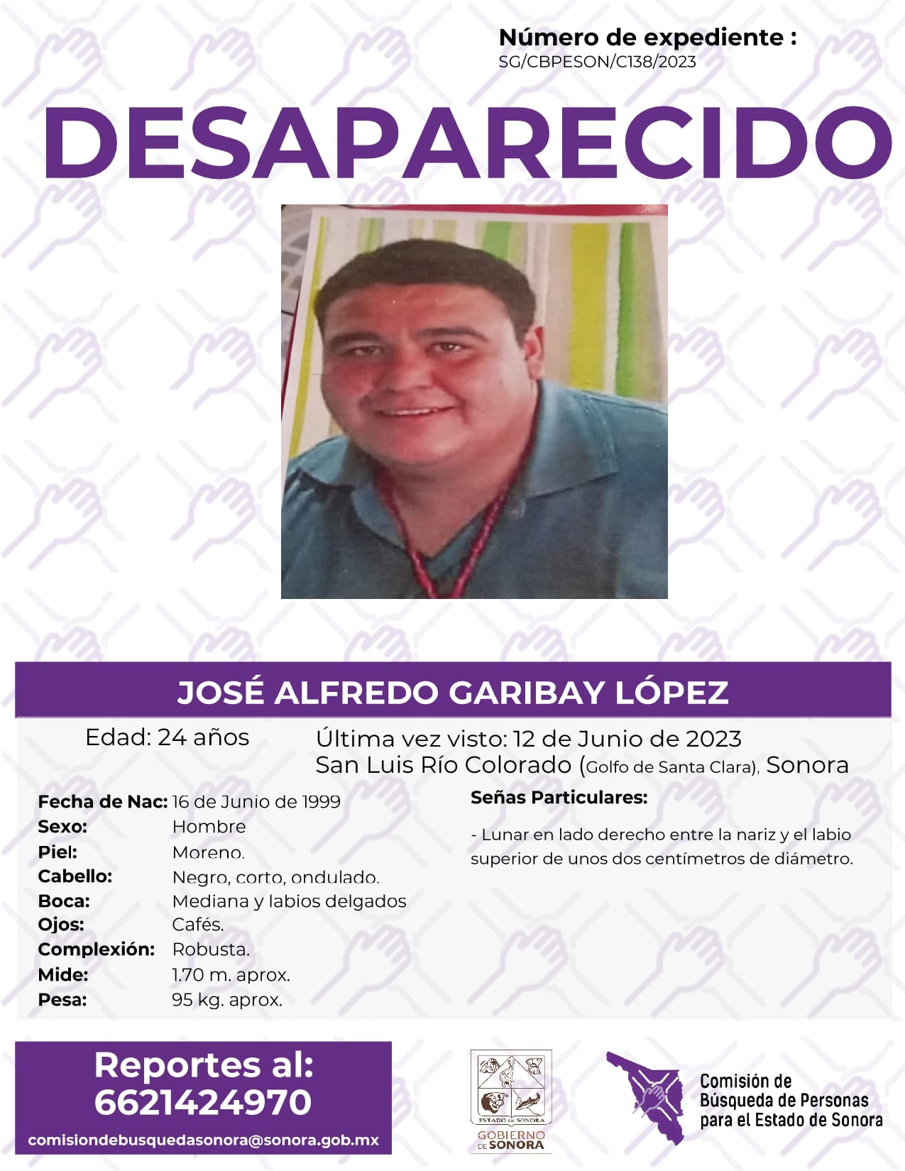 JOSÉ ALFREDO GARIBAY LÓPEZ - DESAPARECIDO