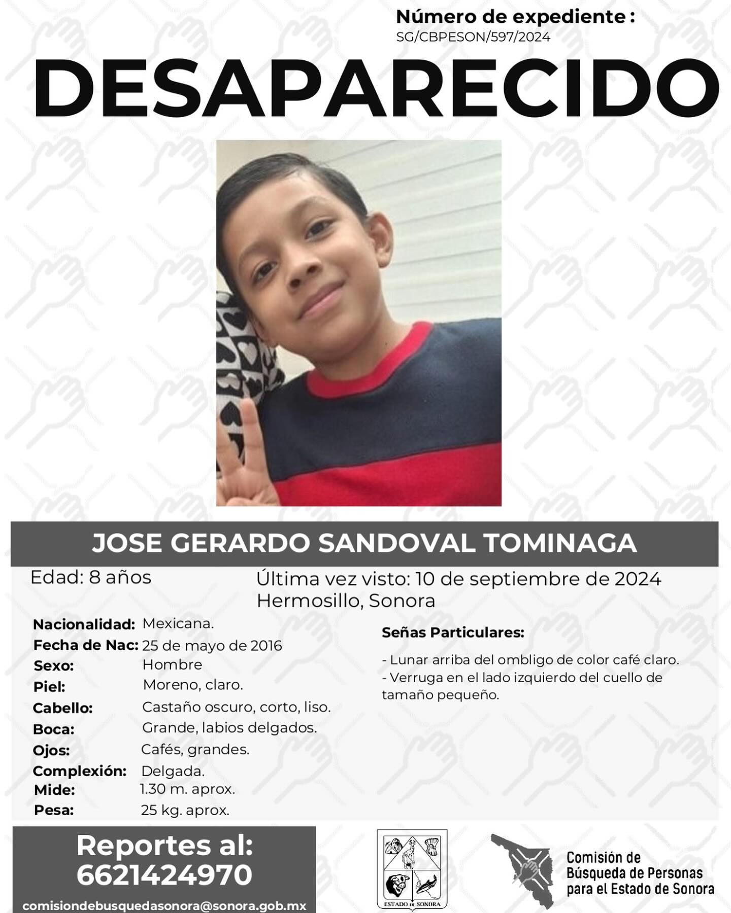 JOSE GERARDO SANDOVAL TOMINAGA - DESAPARECIDO