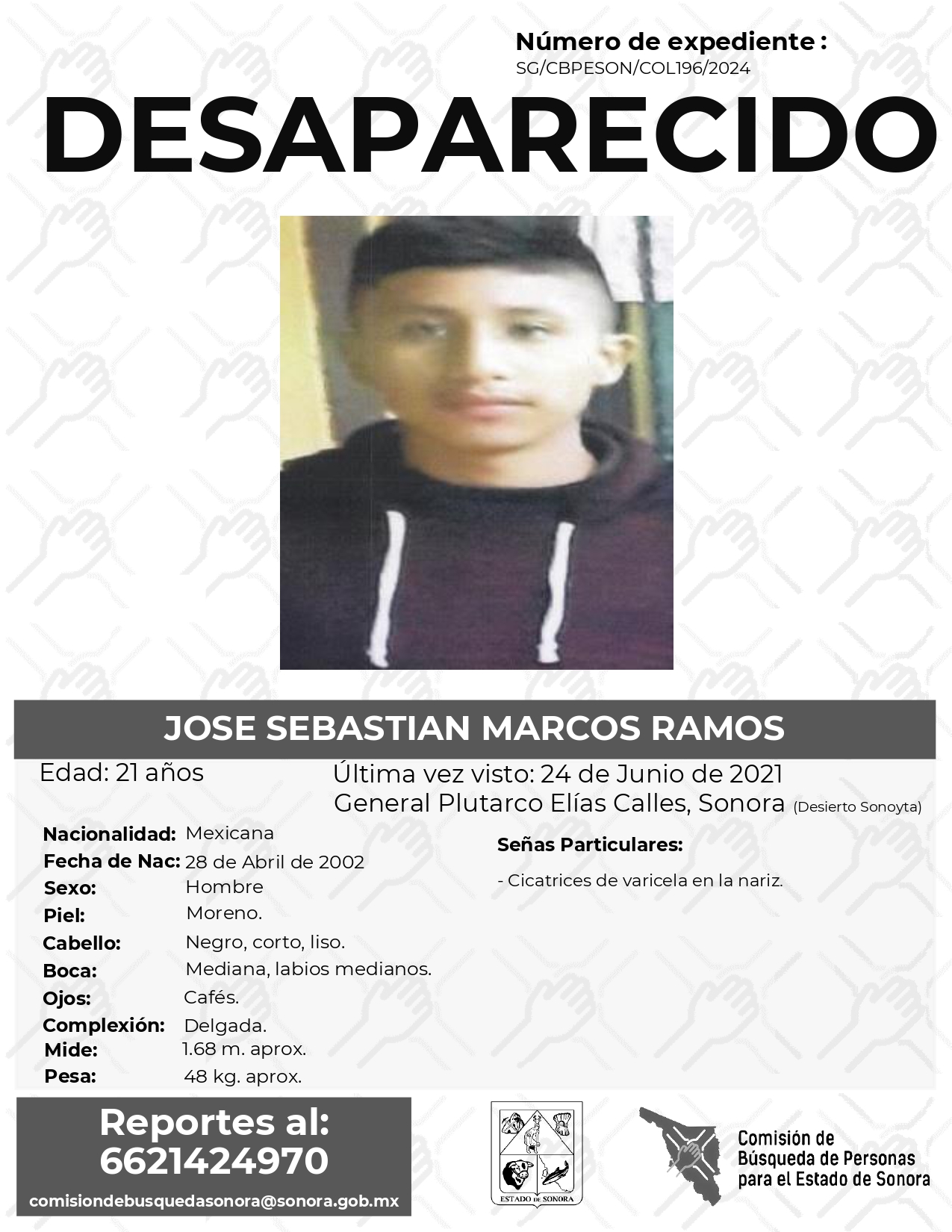 JOSE SEBASTIAN MARCOS RAMONS - DESAPARECIDO